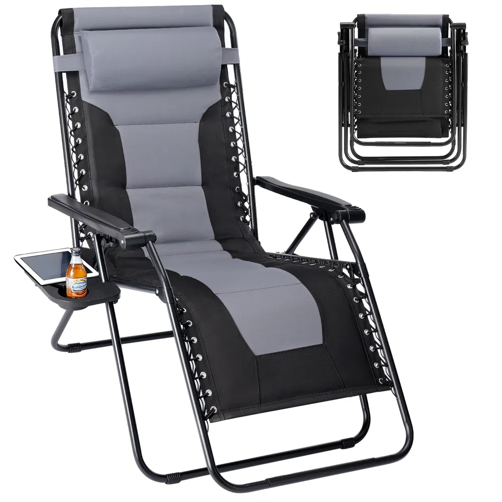 Sleeve-encased zero-gravity chair, heavy-duty outdoor recliner, foldable anti-gravity outdoor leisure chair image 7