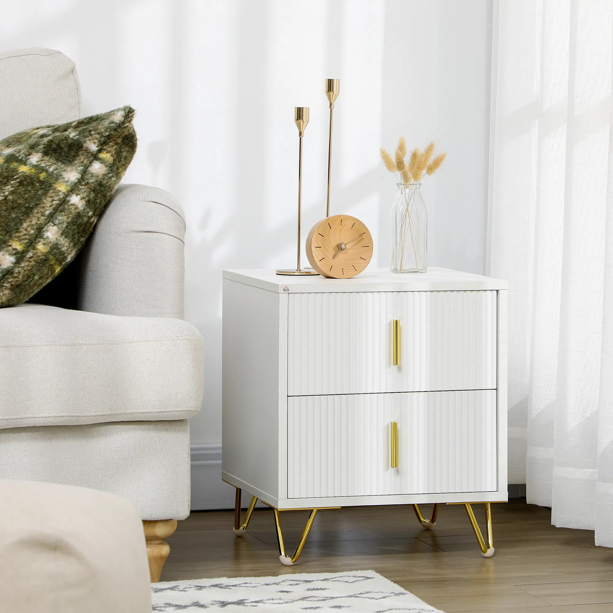Nightstand with Two Drawers, picture 2 of 5