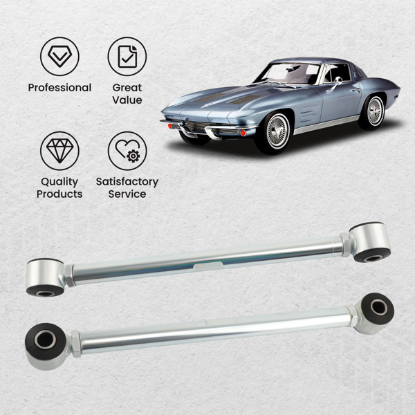 控制臂 2Pcs Adjustable Rear Panhard Strut Rods Bar for Chevrolet Corvette 1963-1979 16362800-12