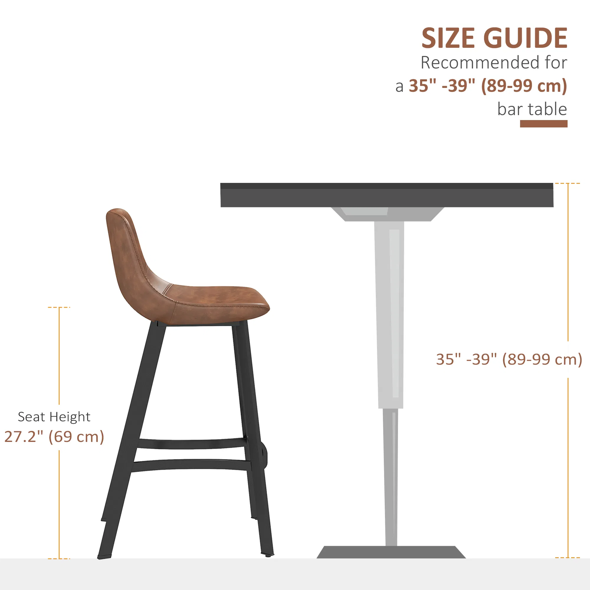 Upholstered Counter Stools Set of 2, picture 2 of 5