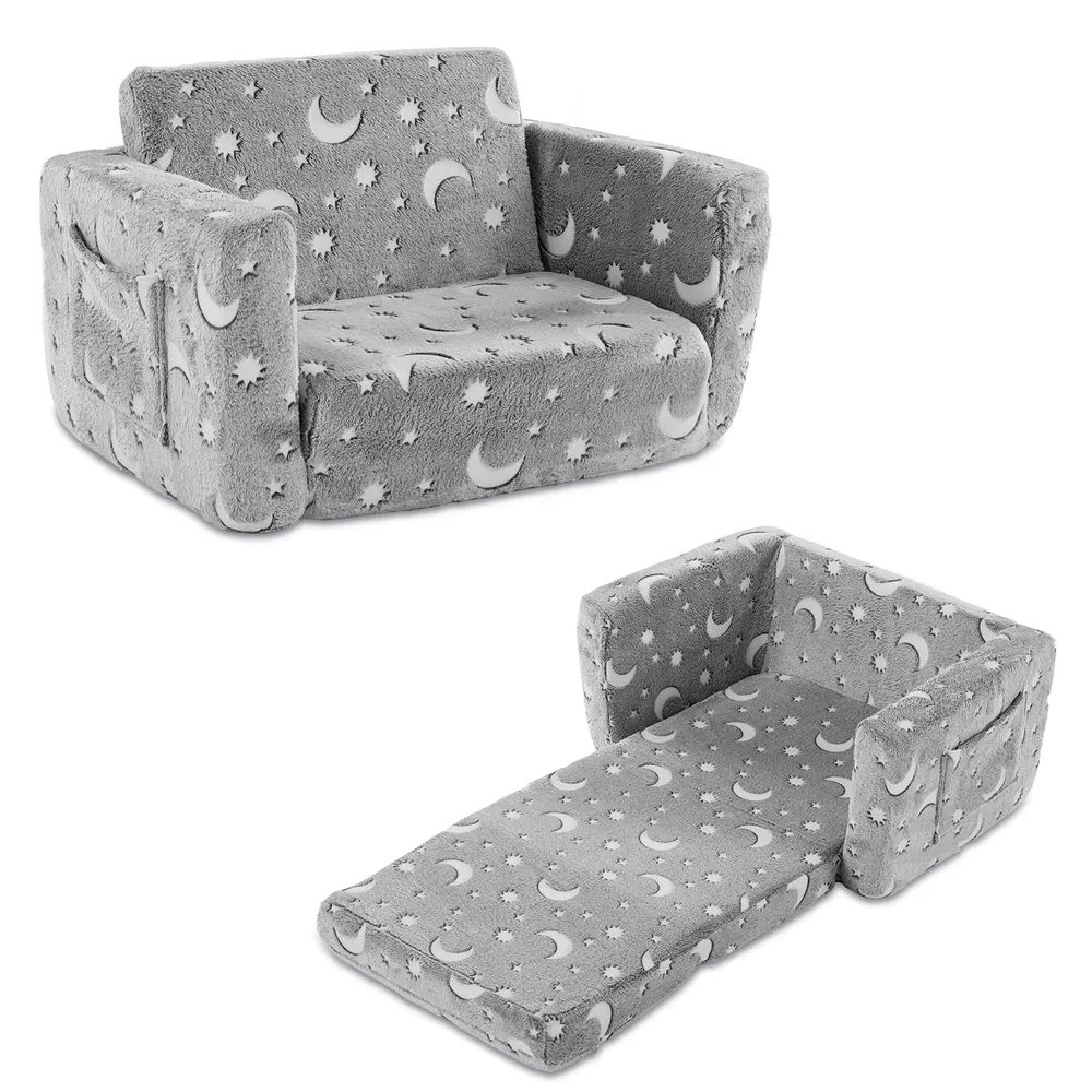 Glow-in-the-Dark Kids Foldable Sofa Bed, picture 4 of 4