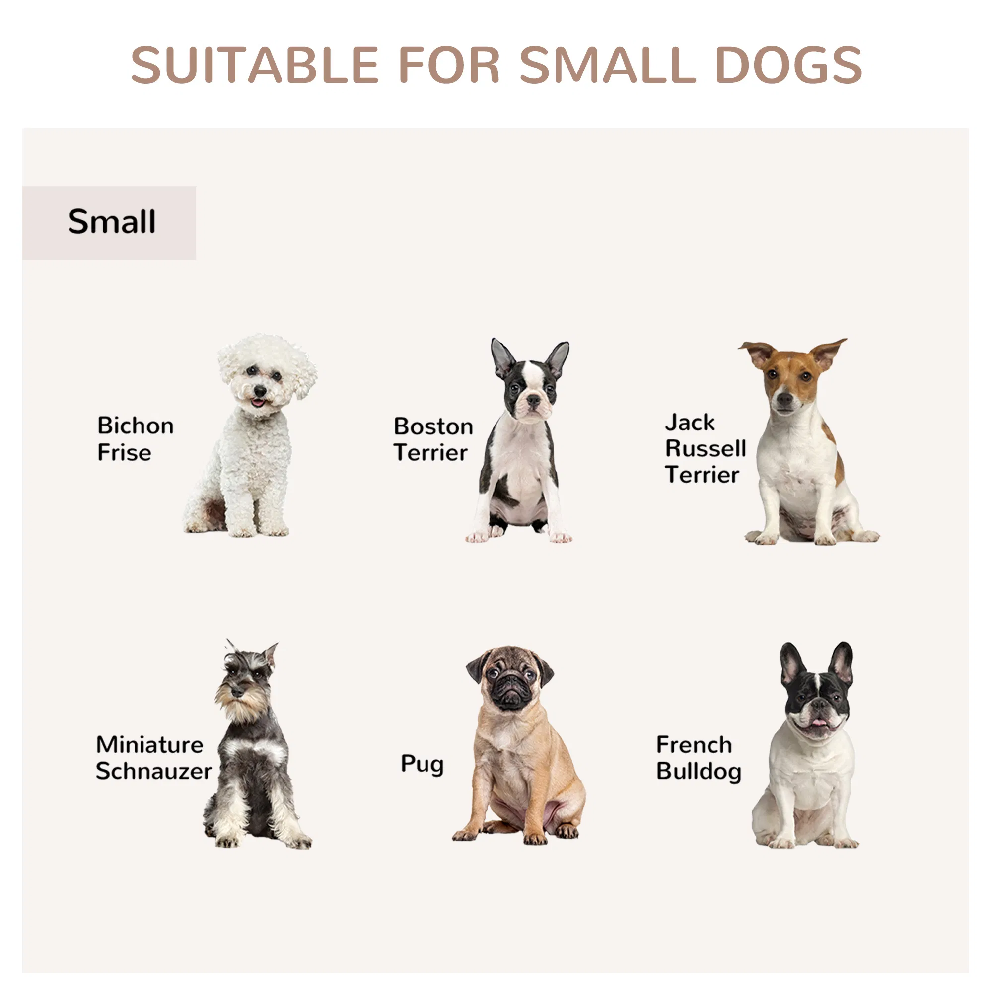 31" Dog Crate Furniture End Table with Three Doors for Small Dogs, White — image 1
