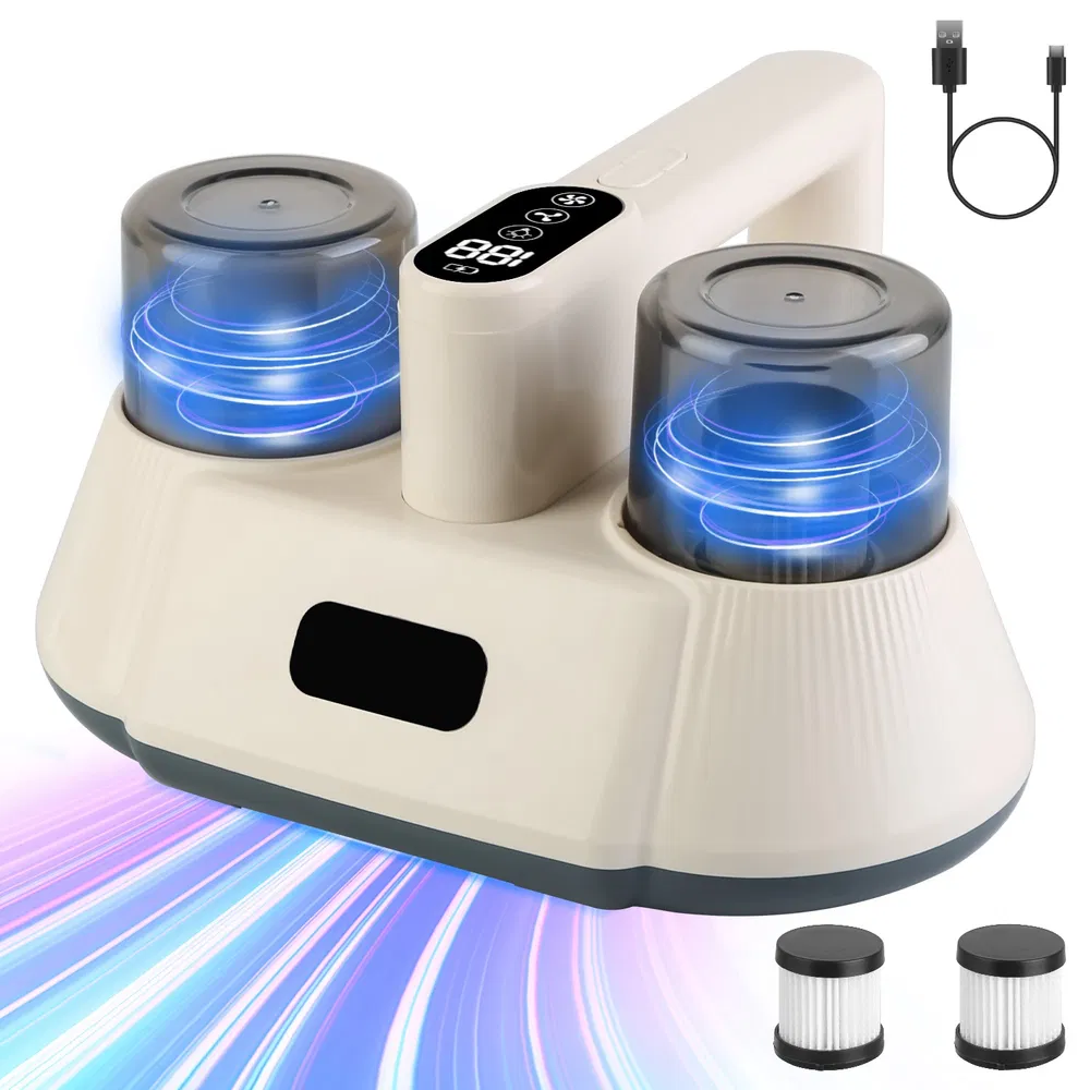 Aspiradora de suelo y colchón con luz UV-C sin cable