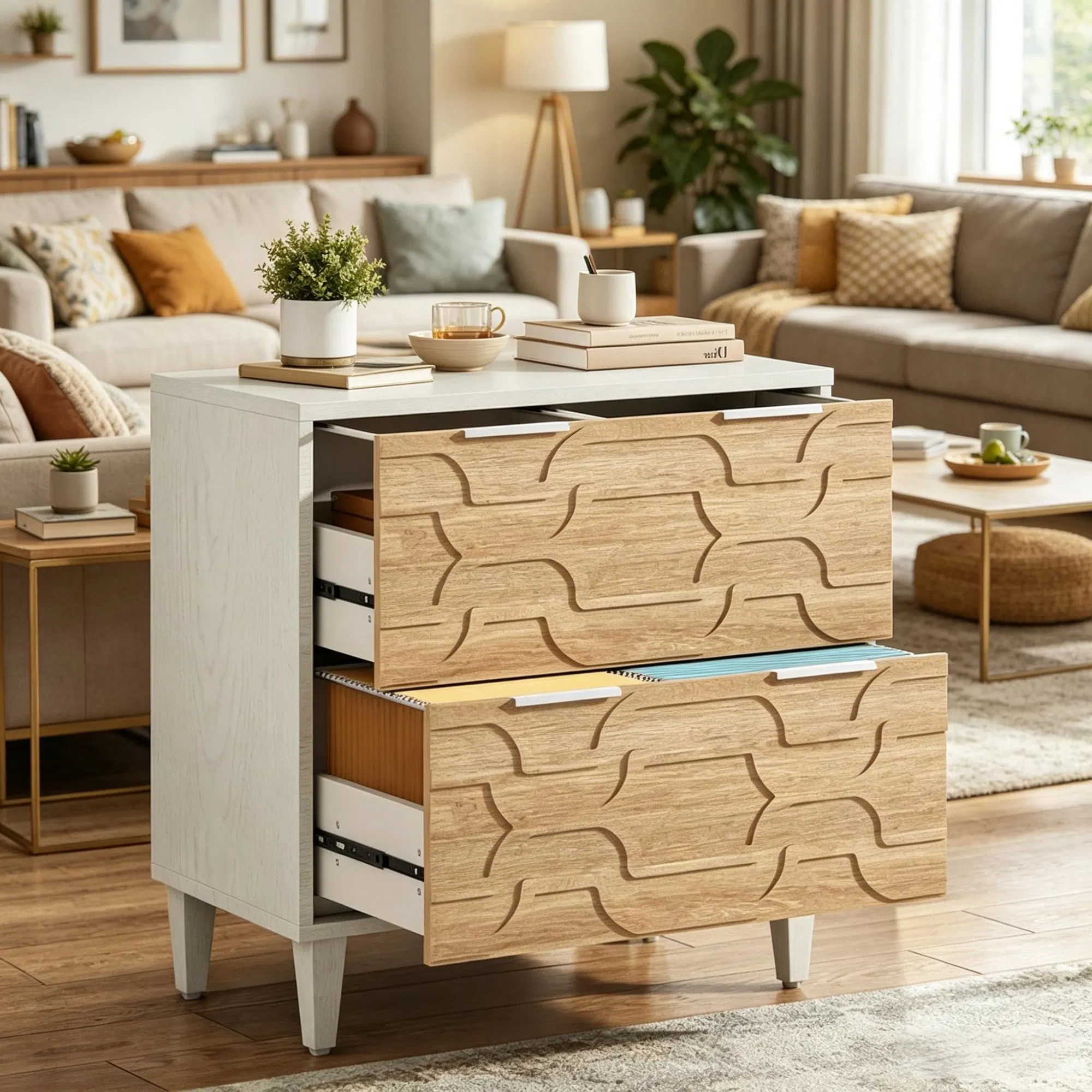 2-Drawer Filing Cabinet, picture 3 of 5