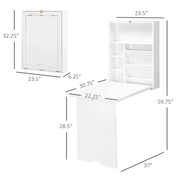 Wall Mount Desk Cabinet, picture 4 of 5
