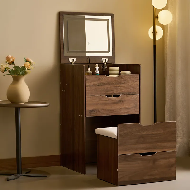 Vanity Desk with Flip Top Mirror