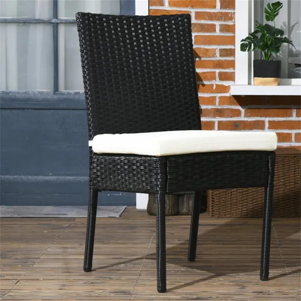 PE Rattan Outdoor Dining Chairs
