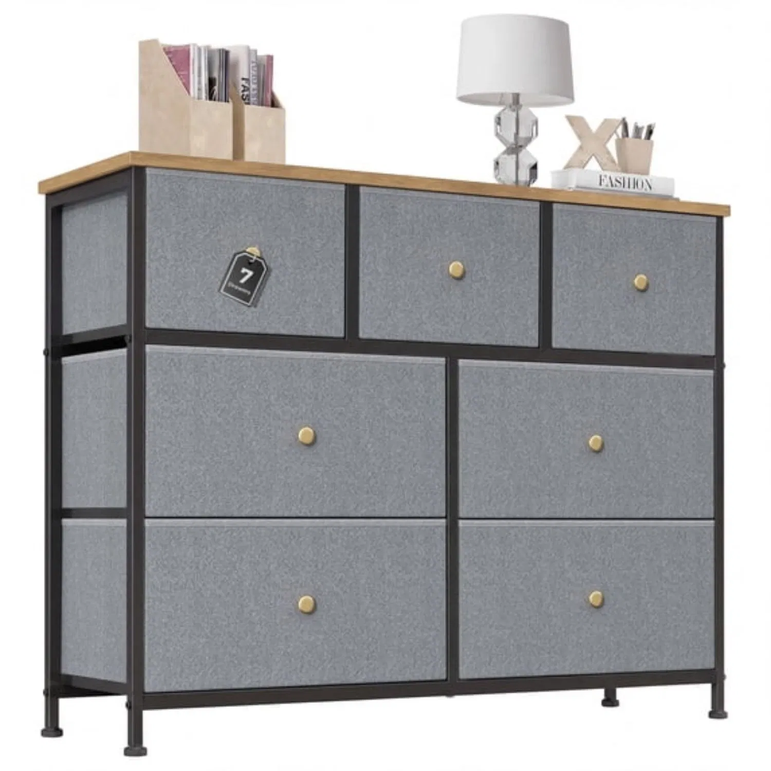 7-Drawer Fabric Dresser