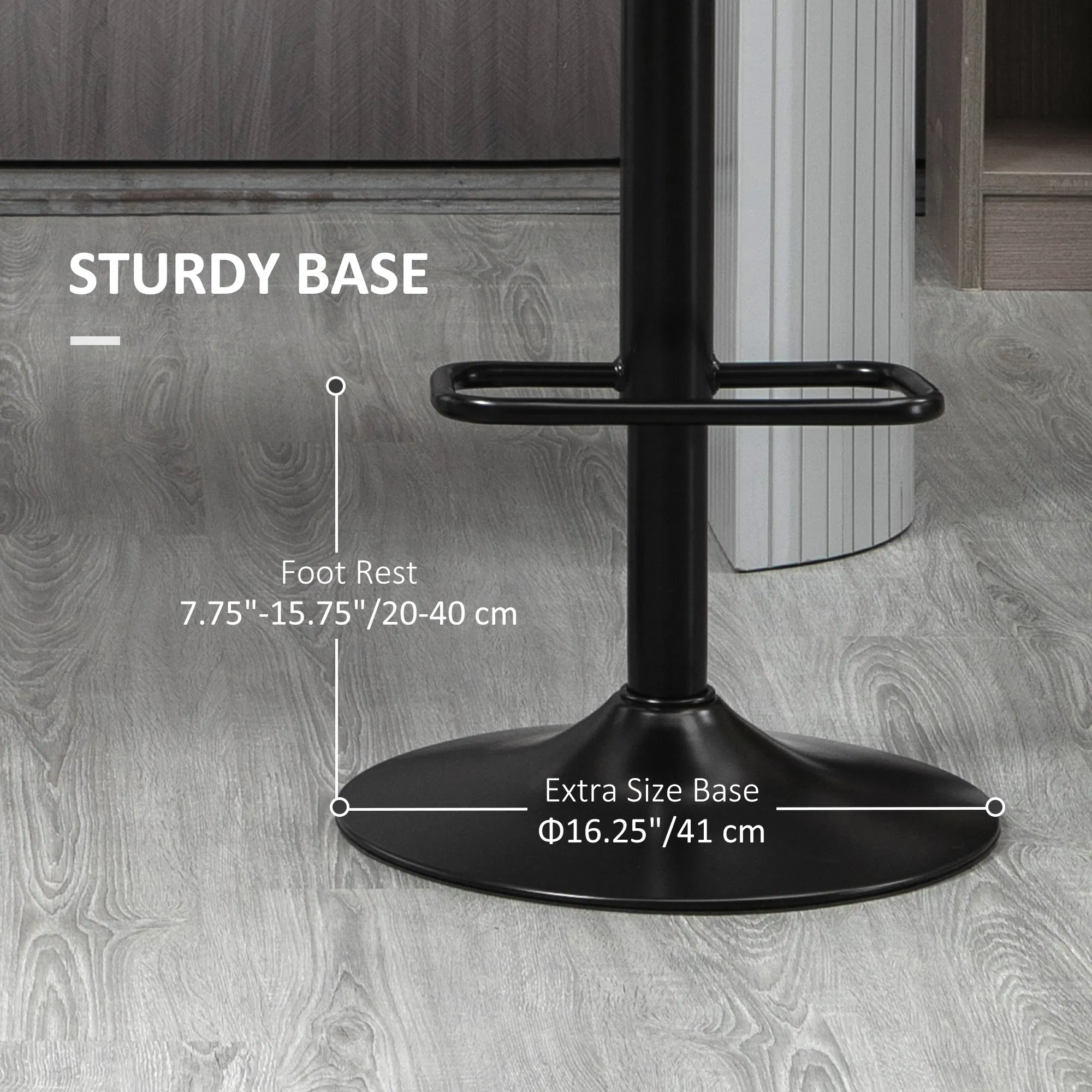 Adjustable Swivel Barstools Set, picture 3 of 5
