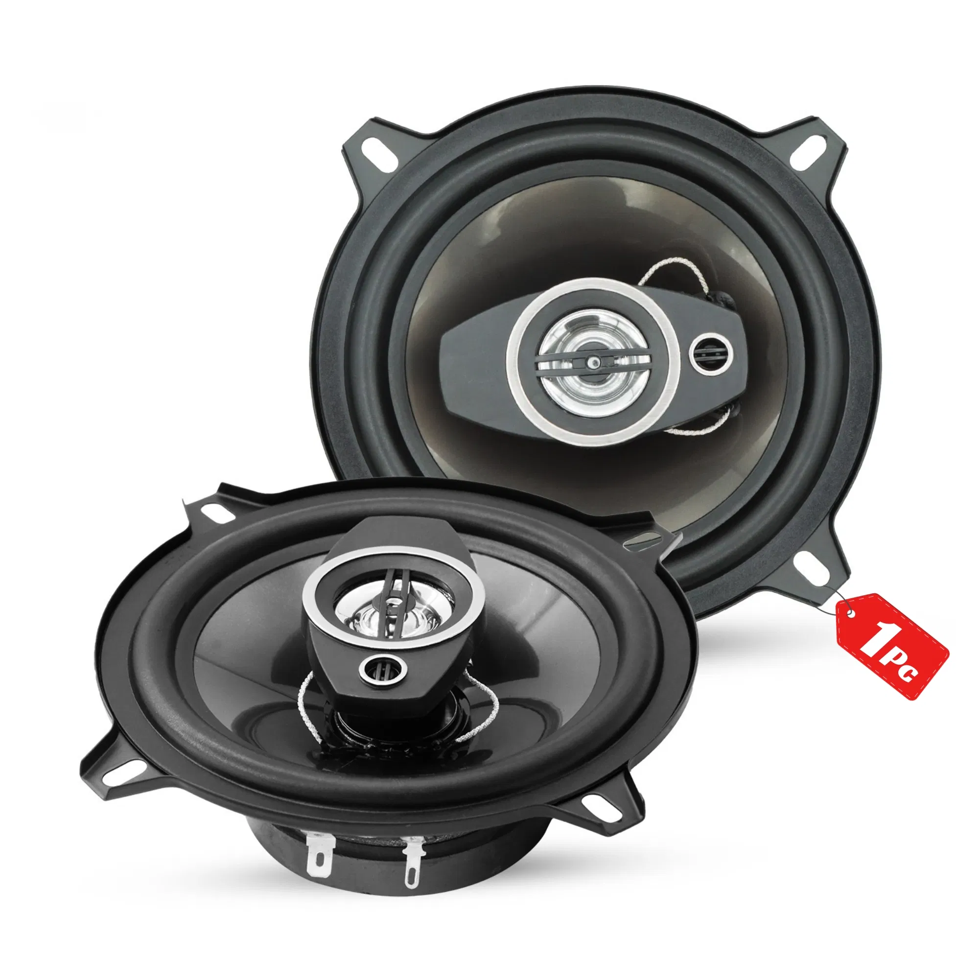 5 Core 2 Way 5" Car Stereo Speakers Pair 350W Coaxial Subwoofer w Tweeter Universal Fit Quick Deep Bass Replacement Component Speaker for Vehicle Door Side Panel