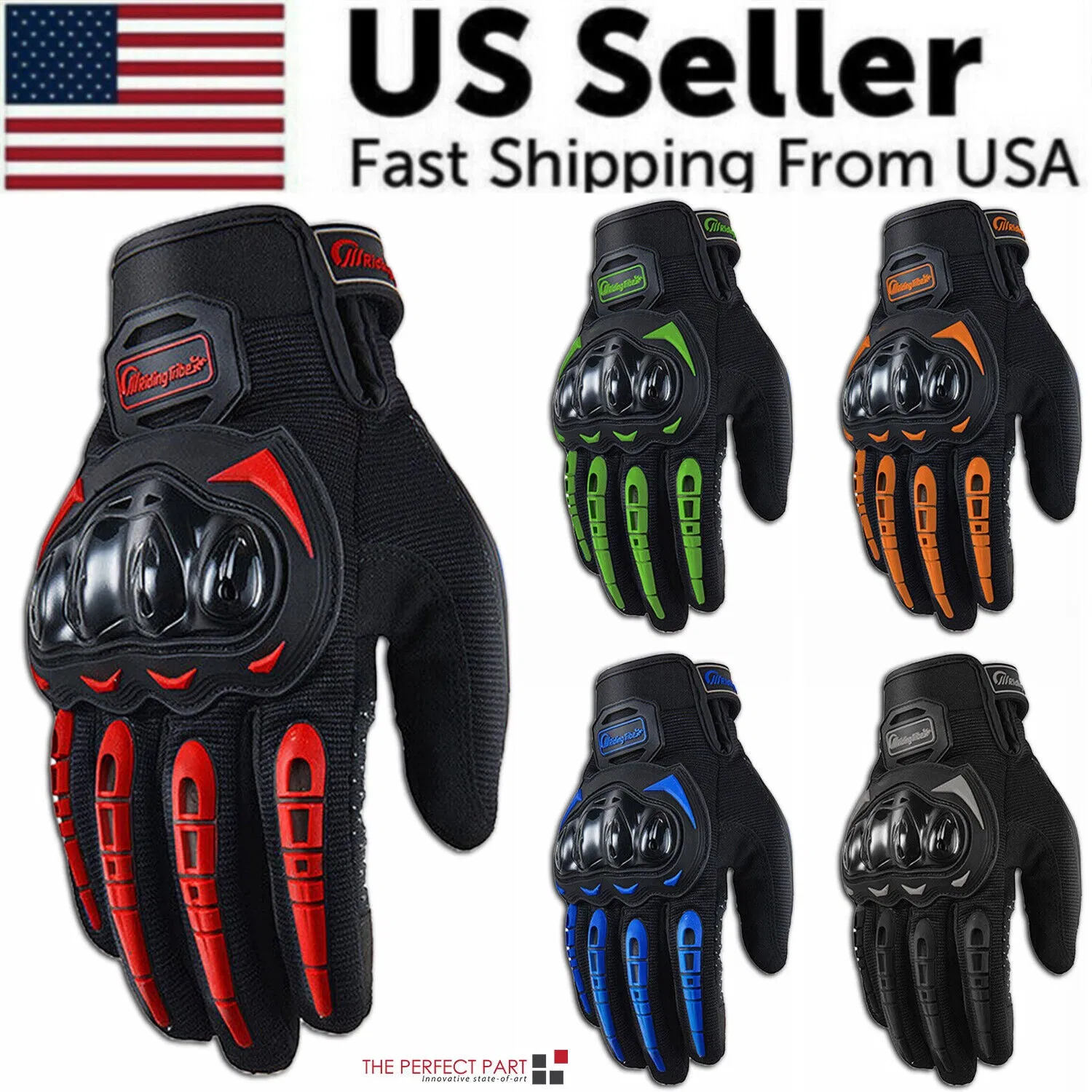 Racing Motorcycle Motorbike Motocross Riding Dirt Bike Full Finger Sports Gloves image 2
