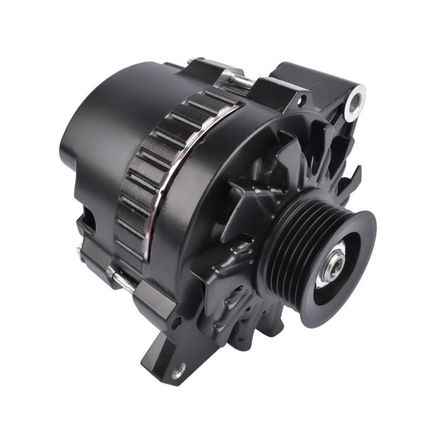  发电机 Black 160 AMP CS130 Alternator with Serpentine Pulley for GM Chevrolet SBC BBC ES1006BK-10