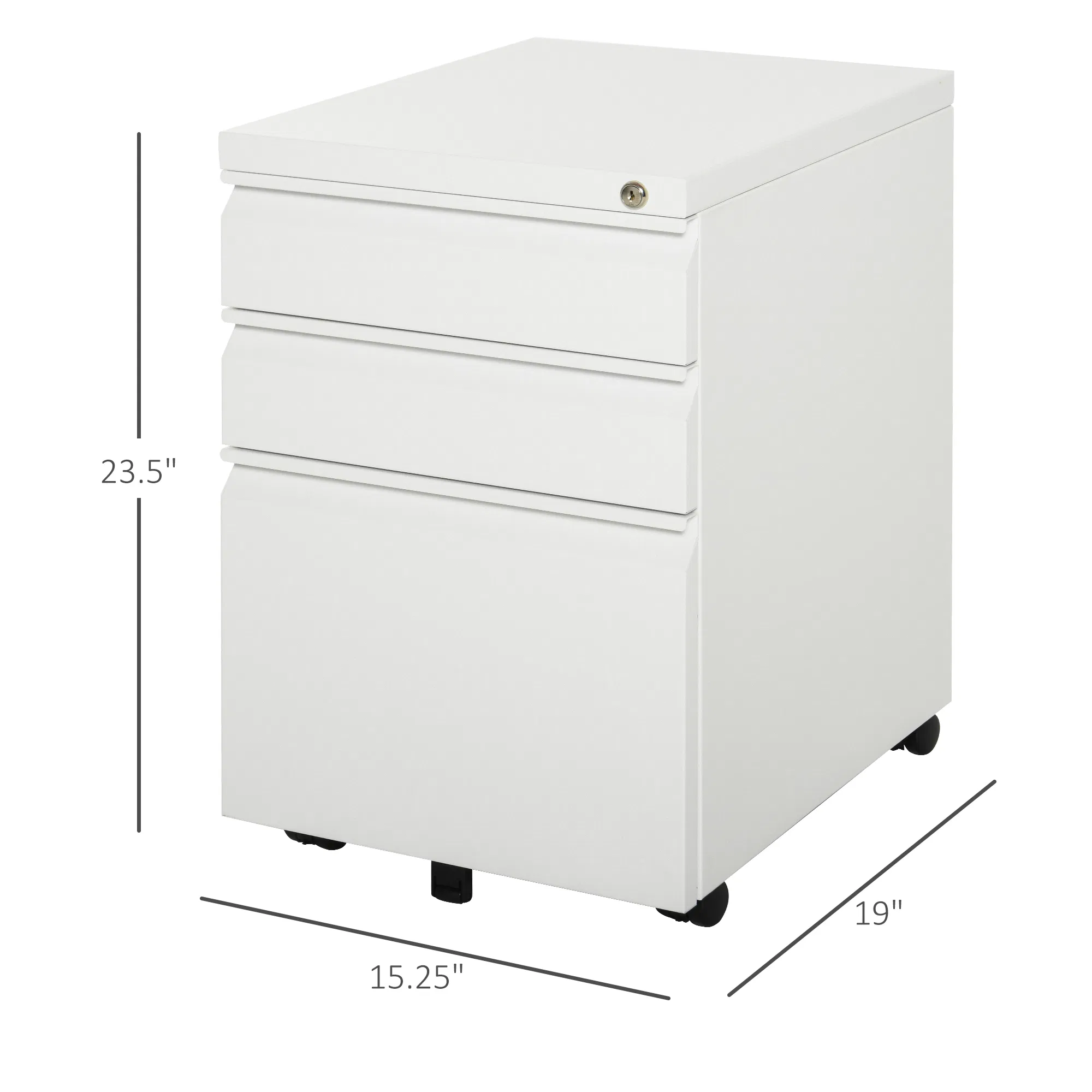 3 Drawer Filing Cabinet, picture 4 of 5
