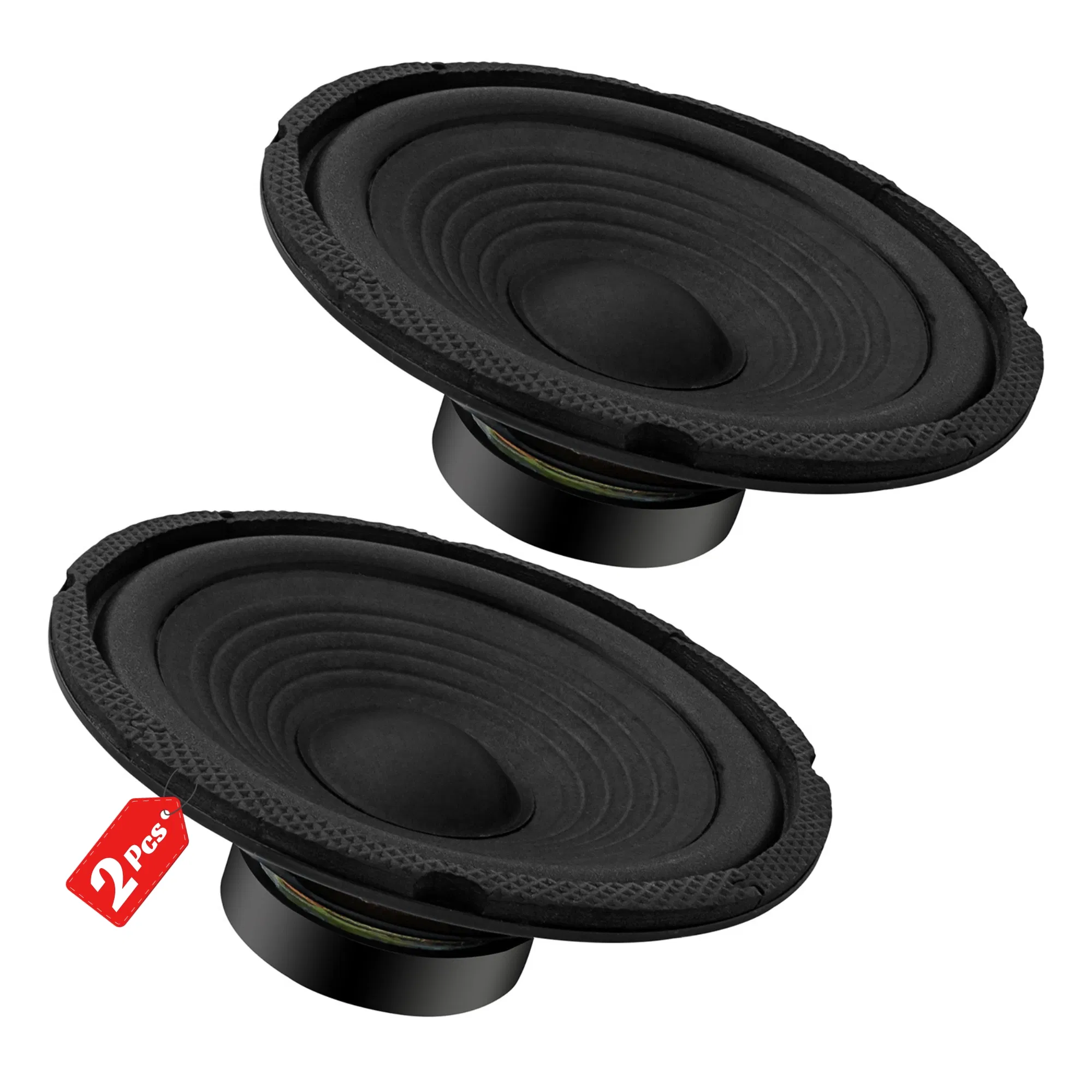 5 Core 6.5 Inch 6" Car Subwoofer Speaker Pair 4 OhmWoofer Replacement Driver