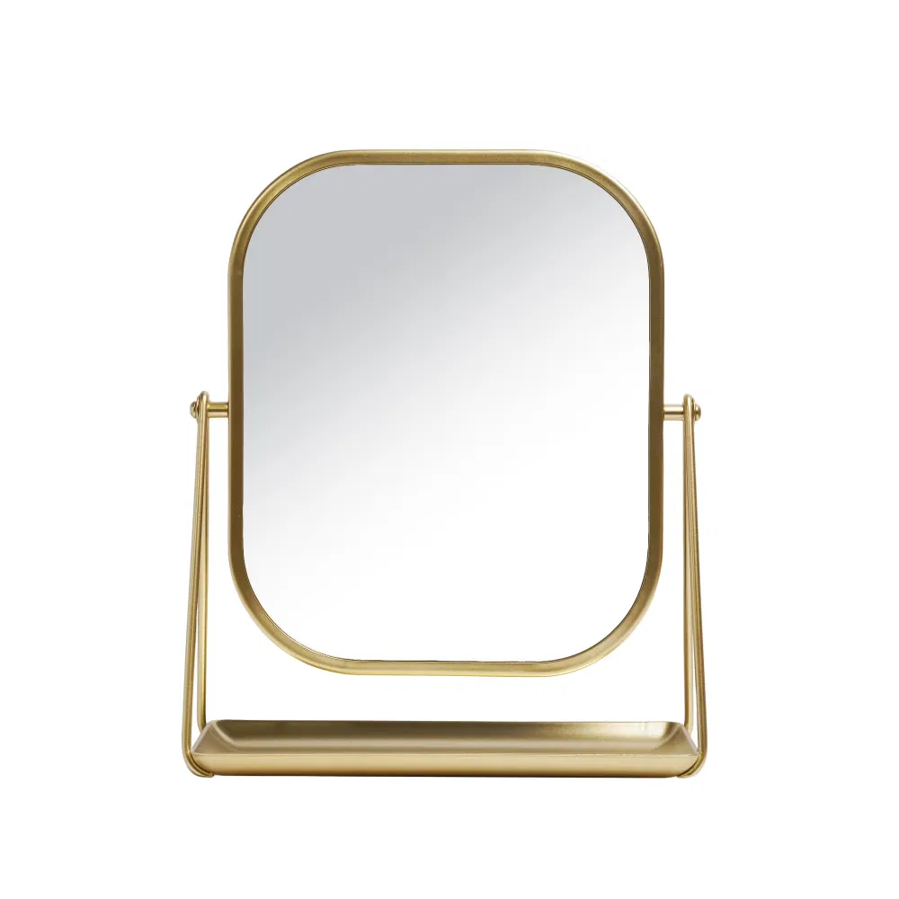 Round Edge Tabletop Easel Mirror