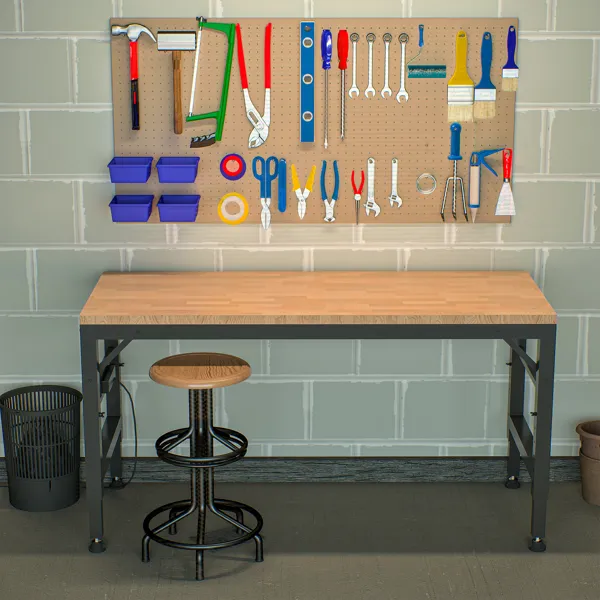 60" Adjustable Height Workbench β photo 4