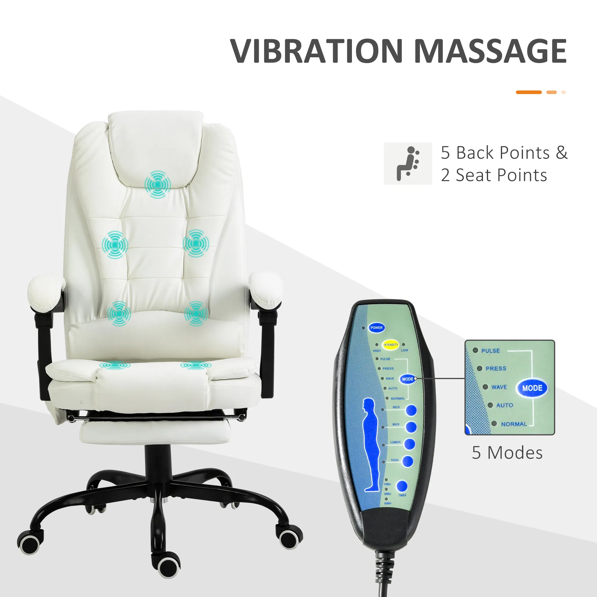 Vibrating Massage Office Chair, picture 4 of 5