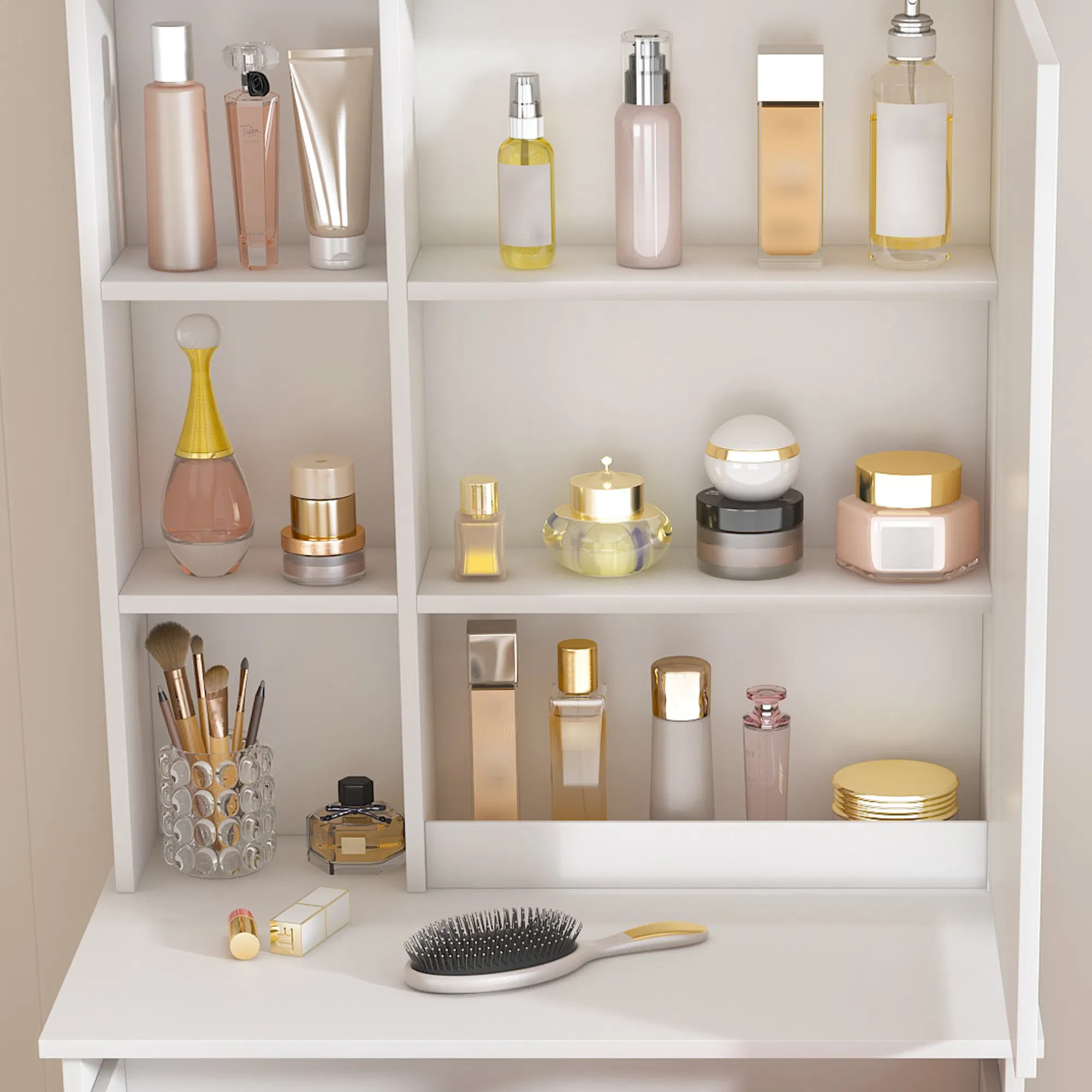 LED Mirror Vanity with Stool, picture 3 of 5