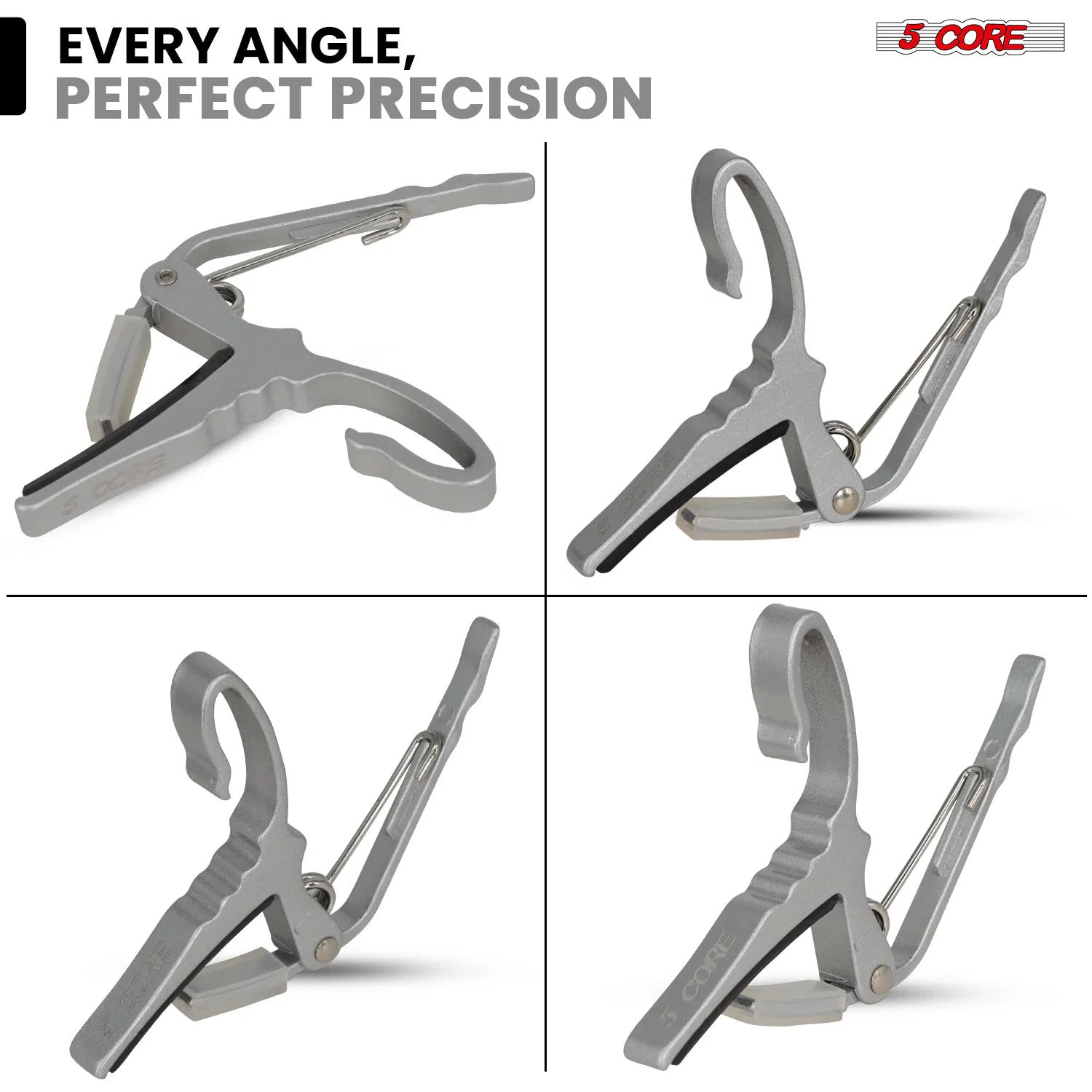 5 Core Guitar Capo Quick Change Acoustic Electric String Clip Banjo Mandolin Or Ukulele image 6