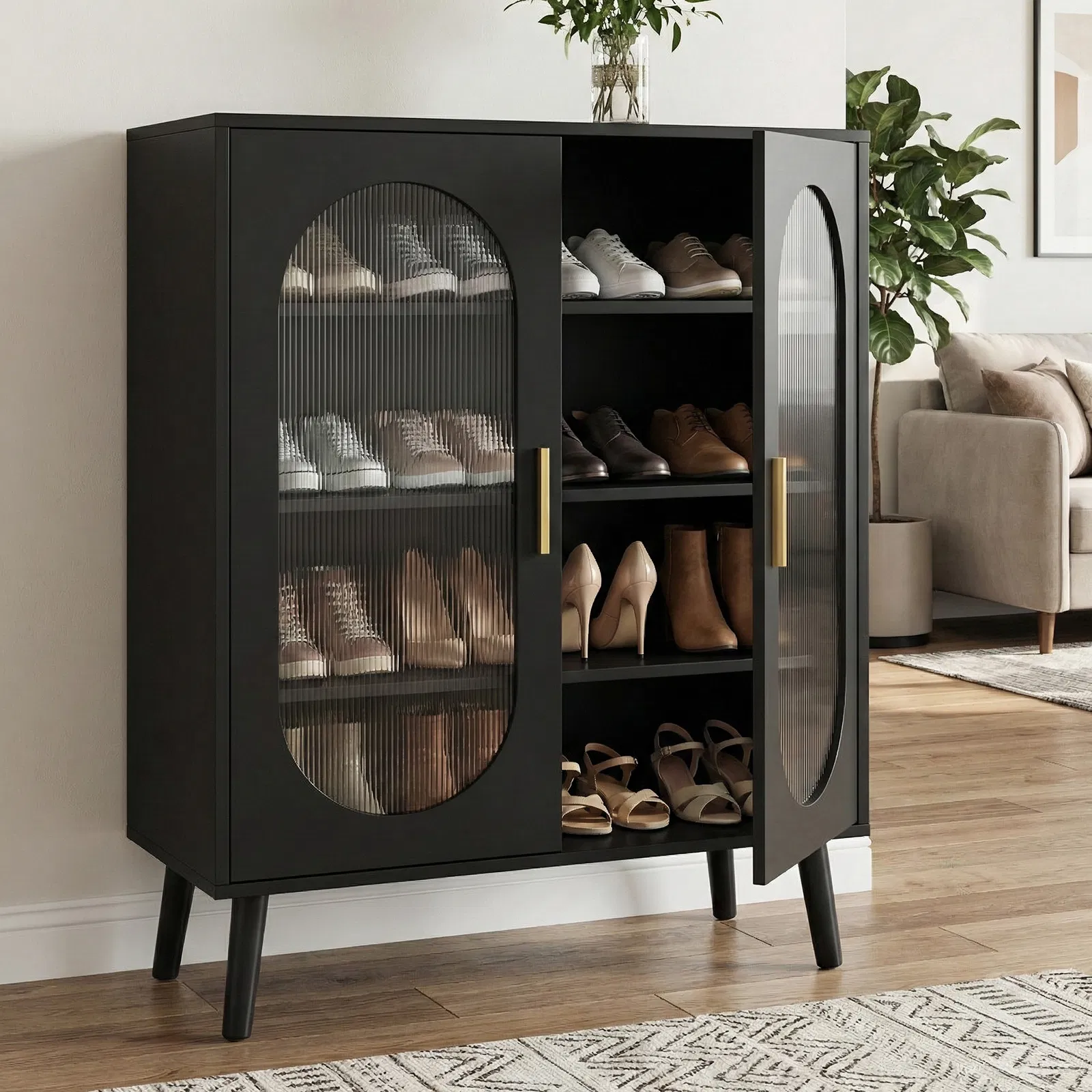Light-Up Shoe Cabinet