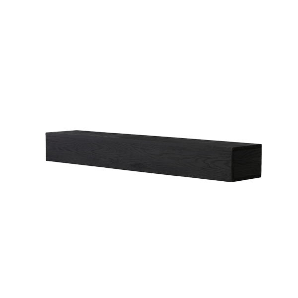 48'' Embossed Fireplace Mantel Western Red Cedar Wall-Mounted & Floating Shelf for Home Decor-14