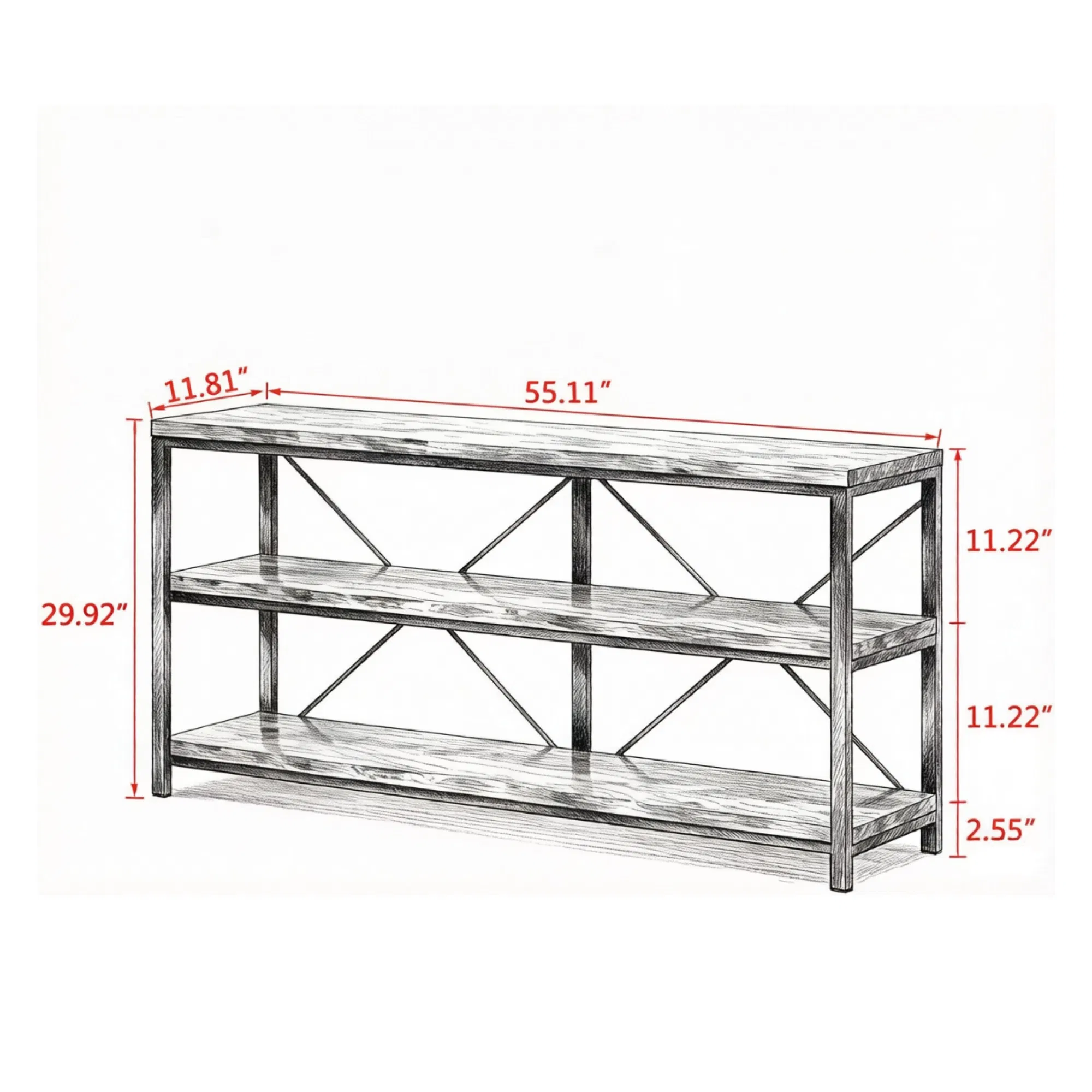 3-Tier Console Table, picture 4 of 5