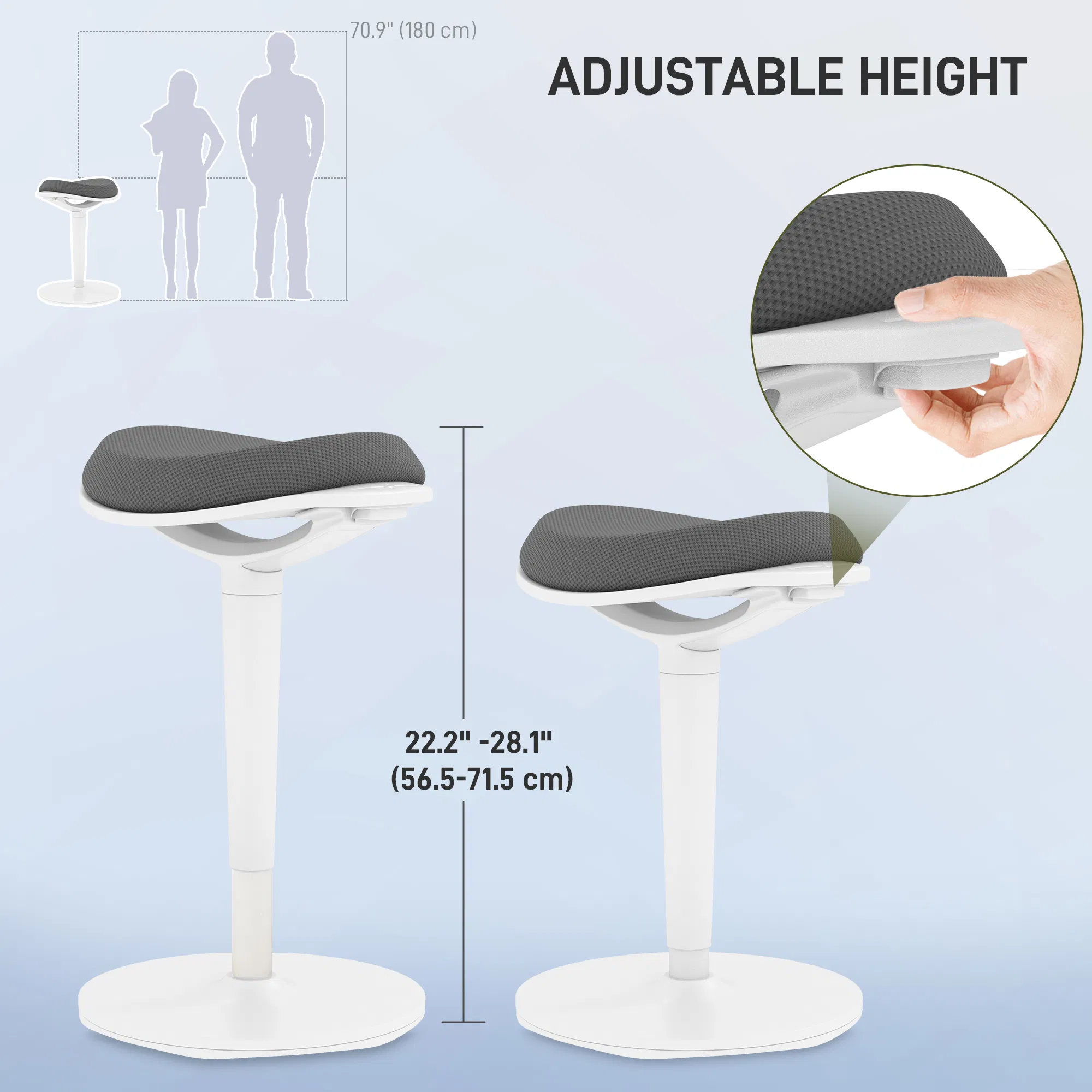 Standing Desk Stool β Ergonomic Wobble Chair β photo 3