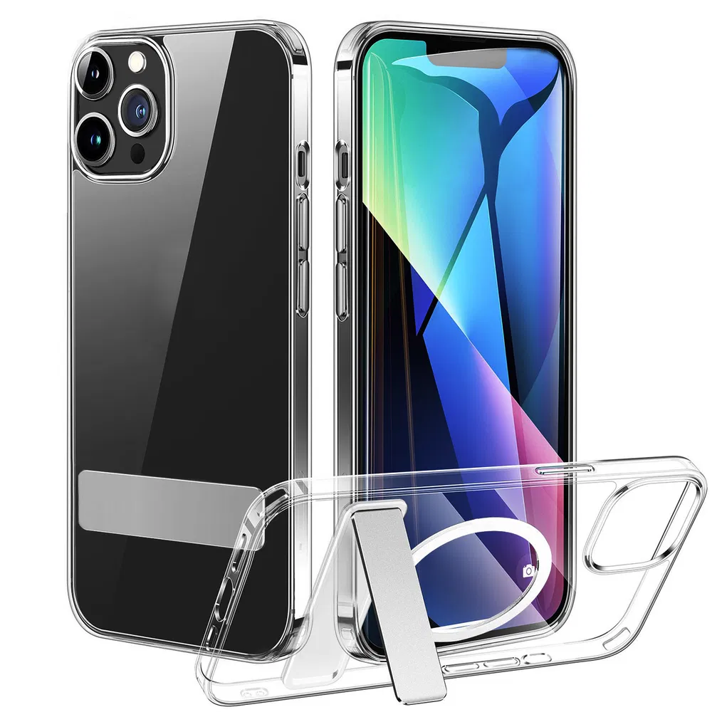 Caja de protección para teléfono con soporte magnético y resistente a choques