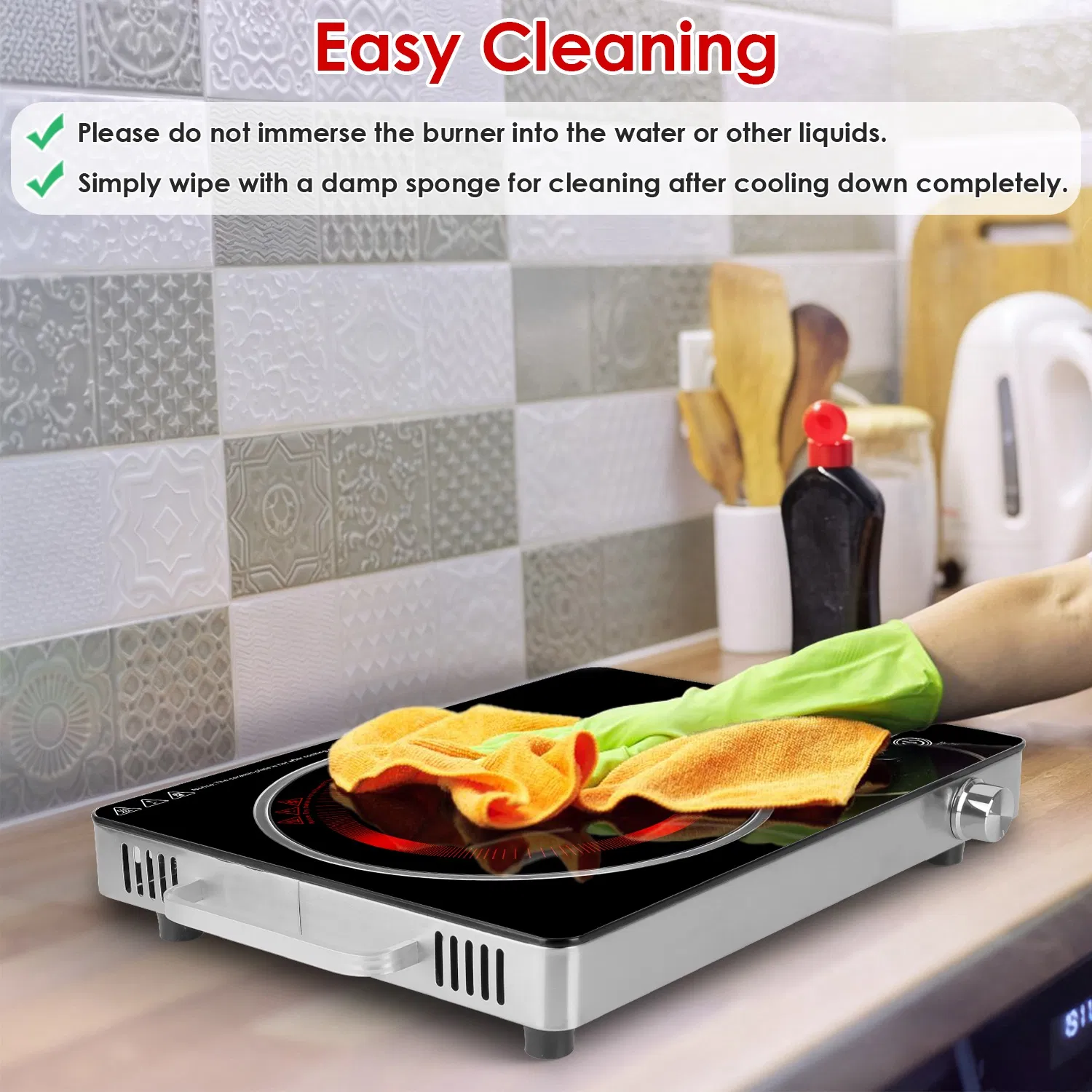 7000W Electric Double Ceramic Stove/ 3500W Electric Single Ceramic Stove Options 3 Colors Available image 9