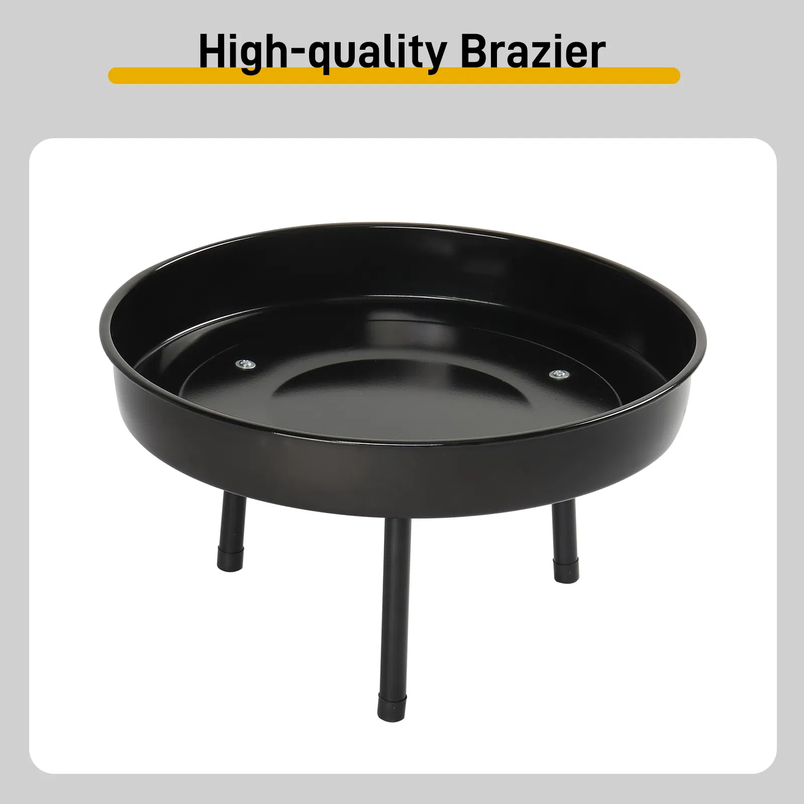Campfire Tripod Grill, Adjustable Height BBQ Grill Grate with Fire Bowl for Outdoor Camping BBQ, Black image 10