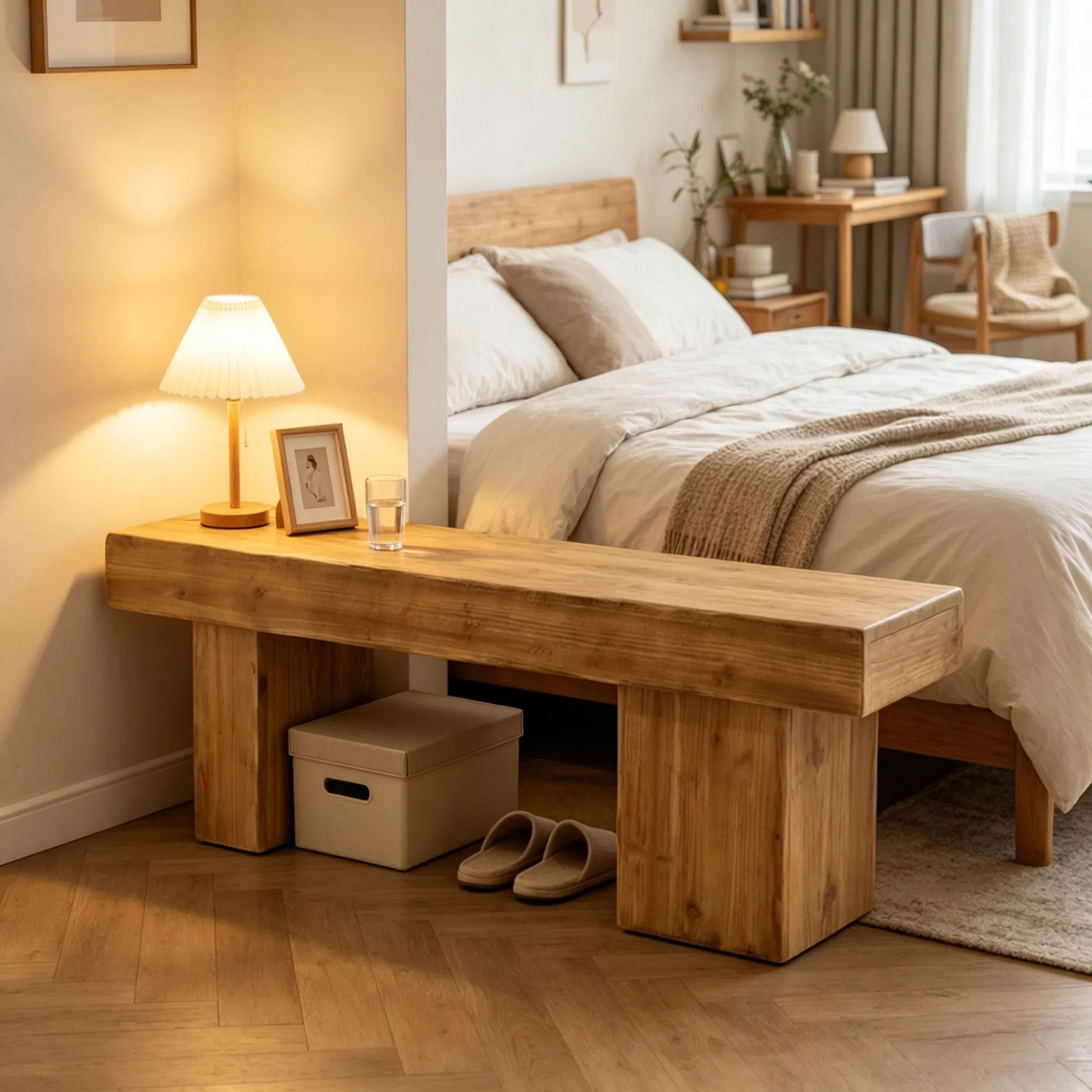 Fir Wood Bench, picture 3 of 5
