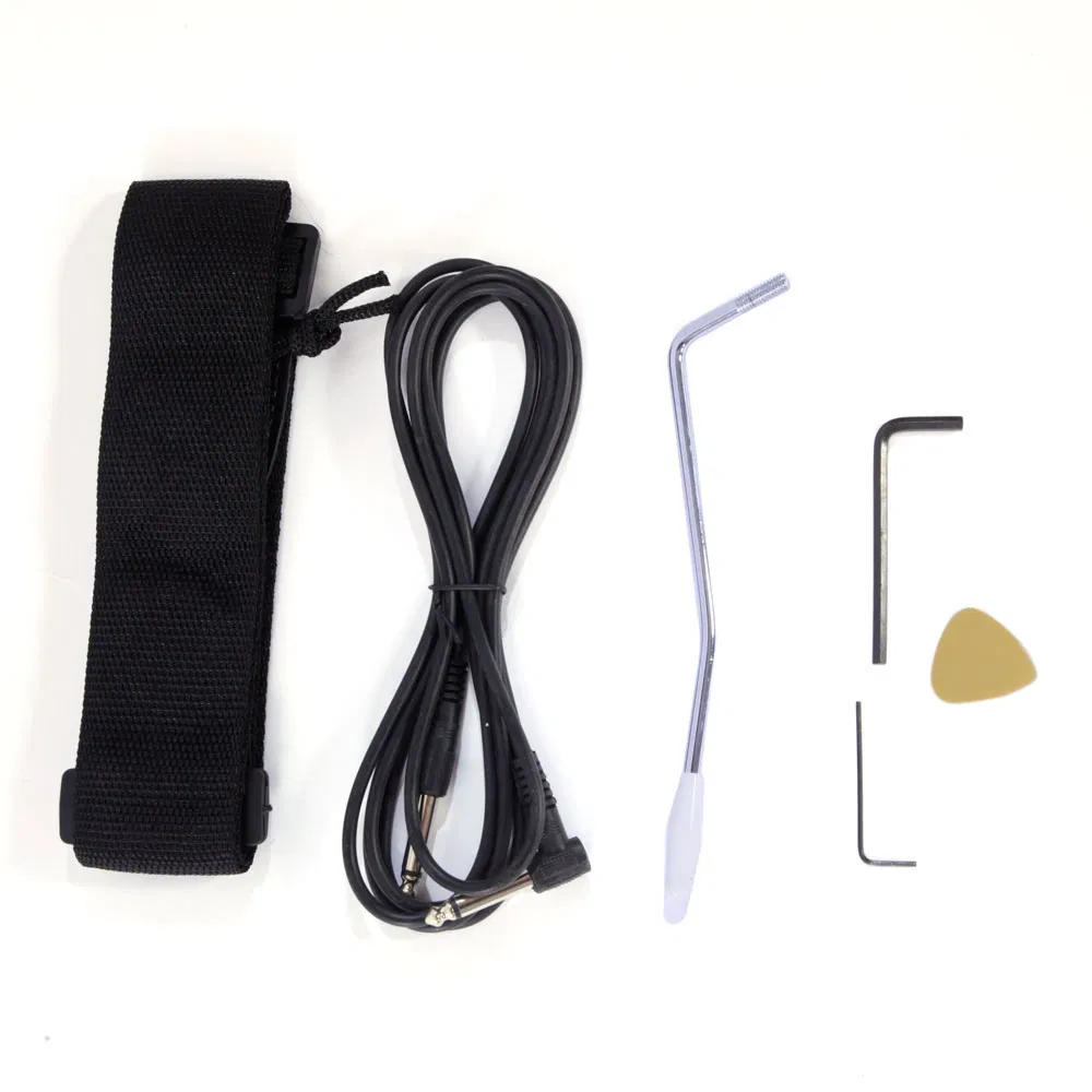 Novice Entry Level 170 Electric Guitar HSH Pickup Bag Strap Paddle Rocker Cable Wrench Tool Black image 9