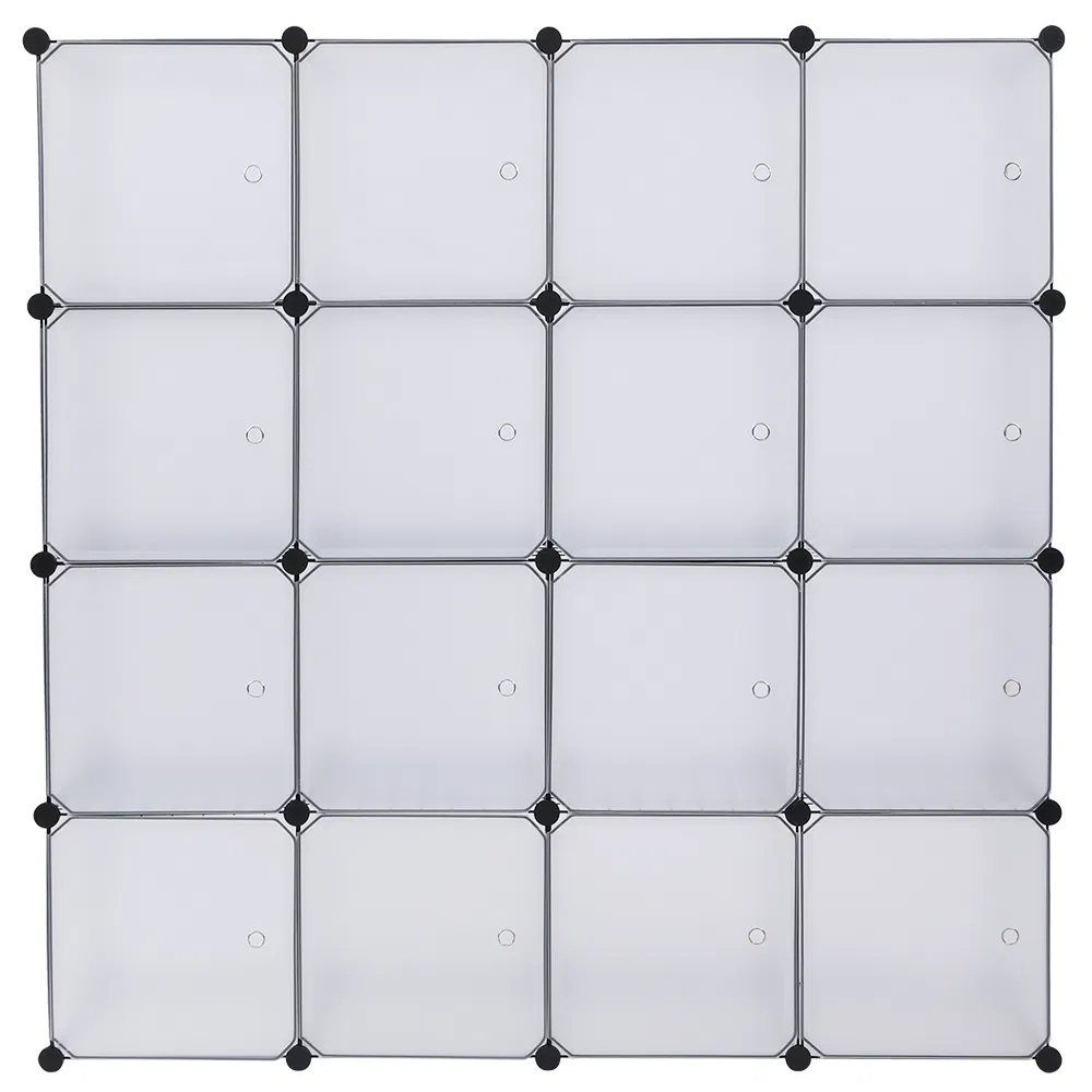 16-Cube Storage Shelf Cube Shelving Bookcase Bookshelf Organizing Closet Toy Organizer Cabinet White… image 3
