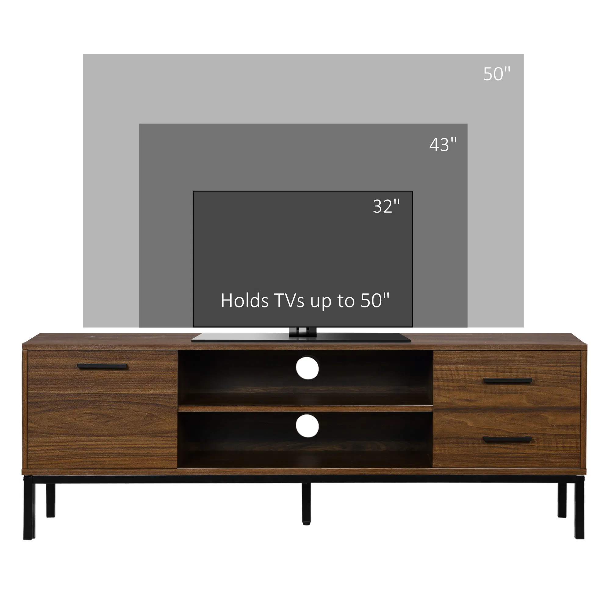 TV Stand with Storage, picture 3 of 5