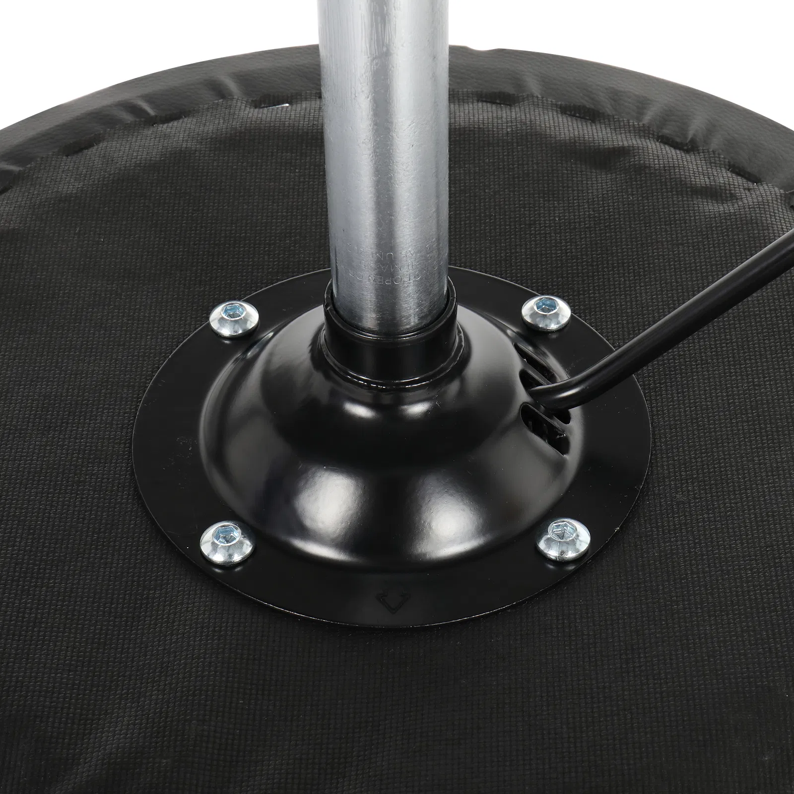Round Stool Plastic Arch Feet Rotation Bar Stool Black image 11