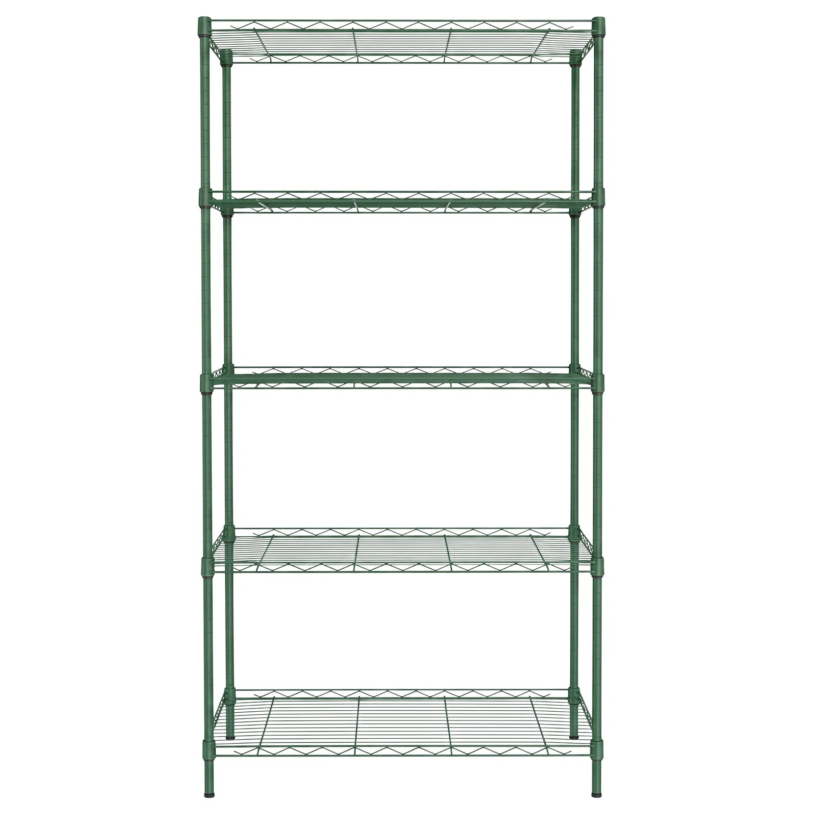 5-Layer Adjustable Display Rack Iron Household Shelf with Adjustable Feet 29.13*13.39*59.06in Forest… image 2