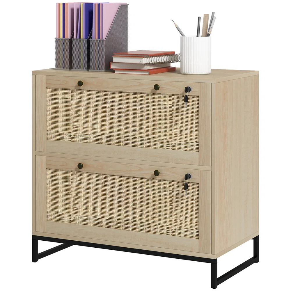 Rattan 2-Drawer Filing Cabinet, picture 5 of 5