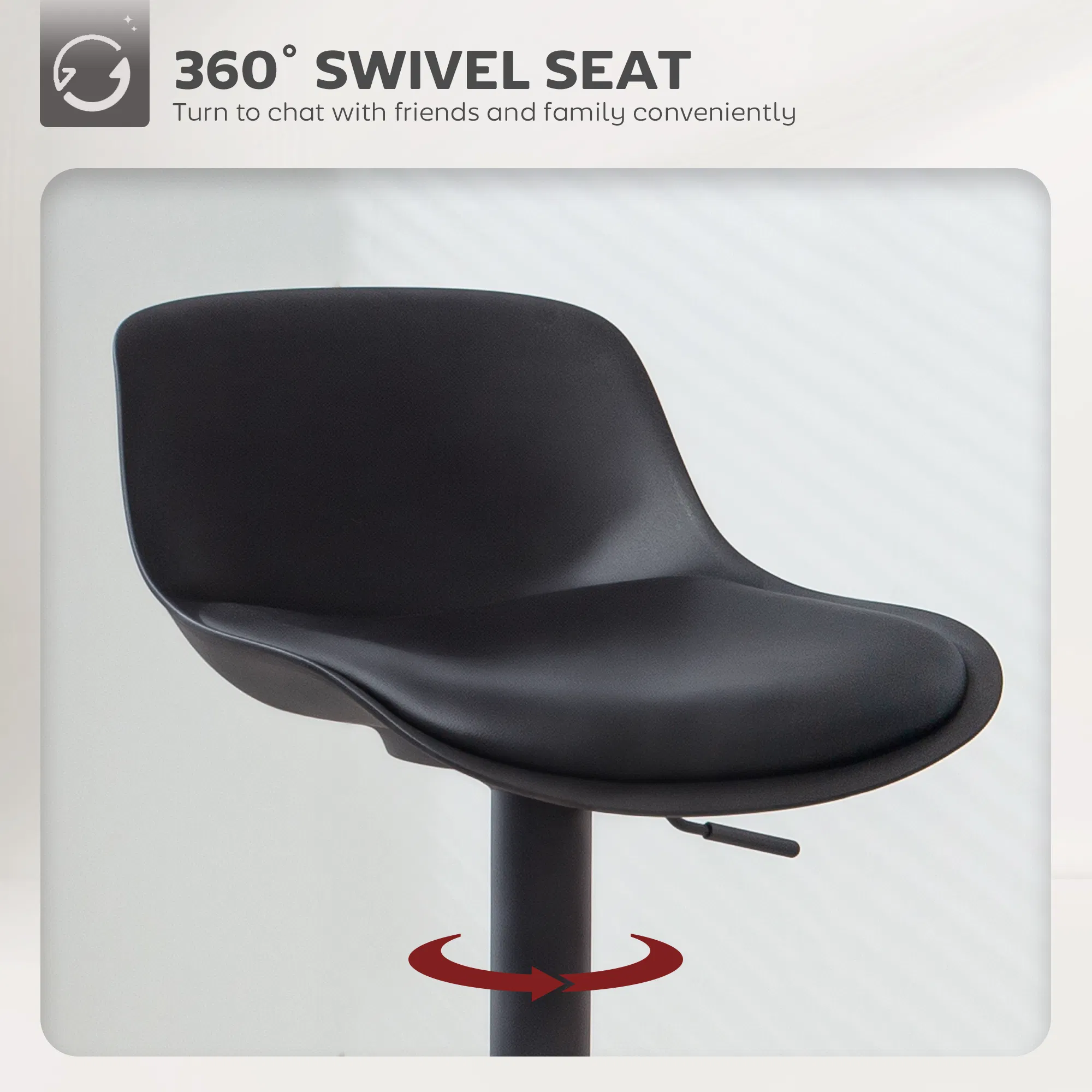 Adjustable Swivel Bar Stools, picture 3 of 5