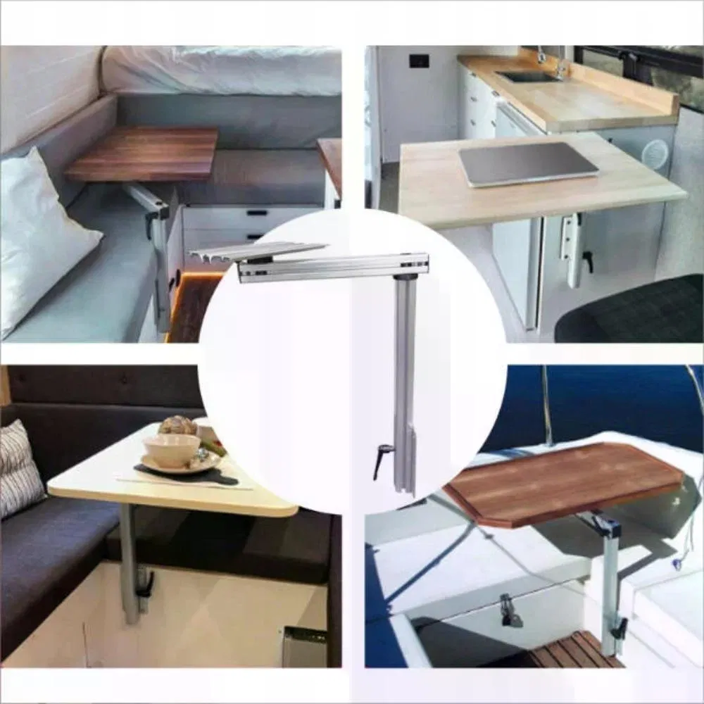 360° Swivel RV Table Pedestal Height Adjustable Quick Release Aluminum Leg Customs tariff code 94018000
