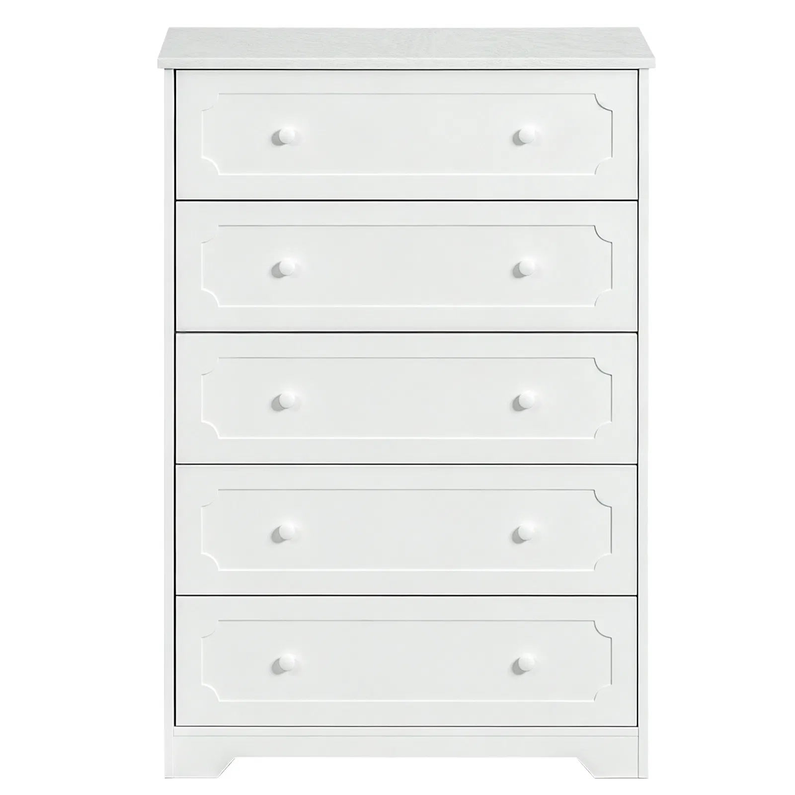 5-Drawer Cabinet with Solid Wood Veneer and Paint P2 MDF + P2 Particleboard Storage Cabinet… image 2