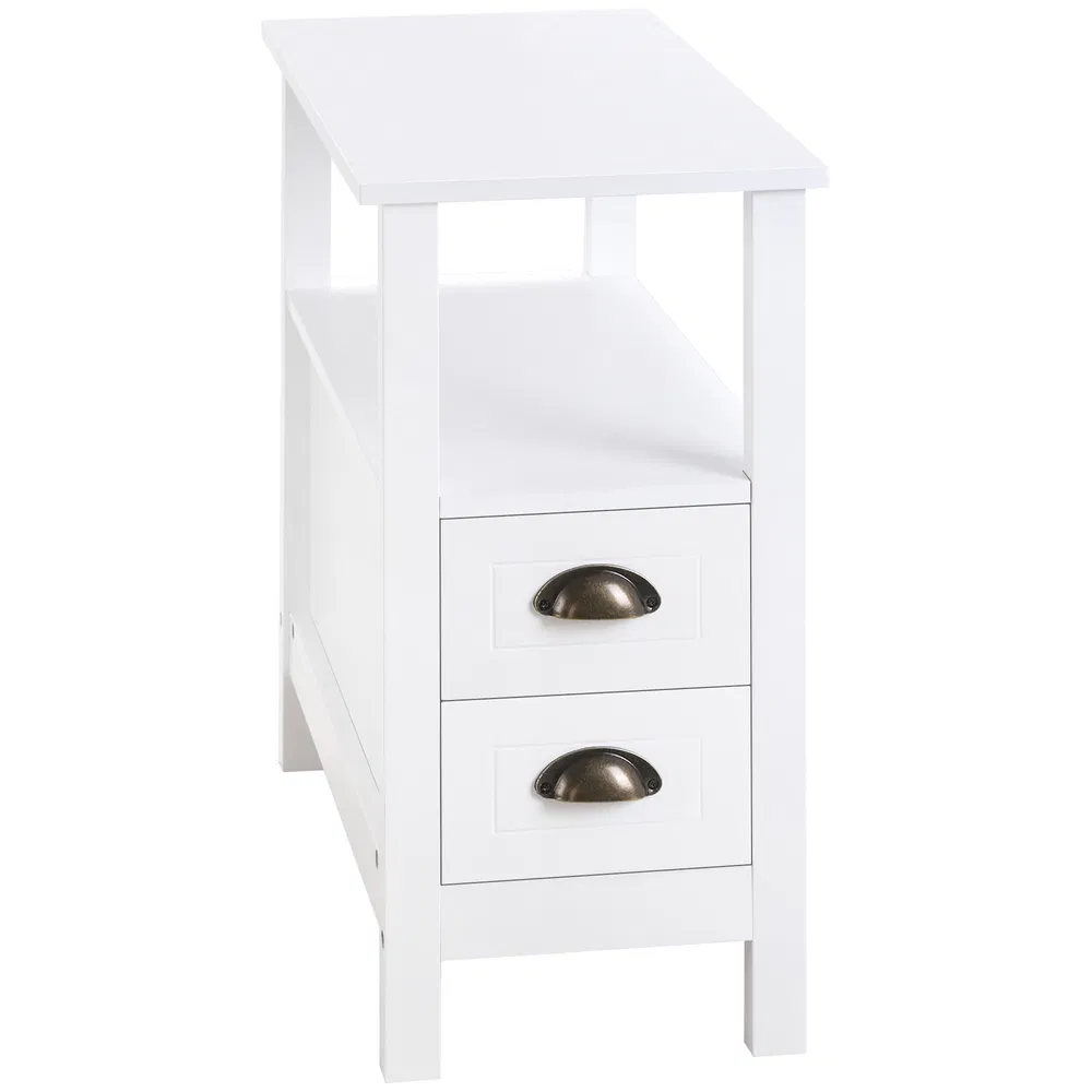 Slim End Table with Drawers, picture 5 of 5