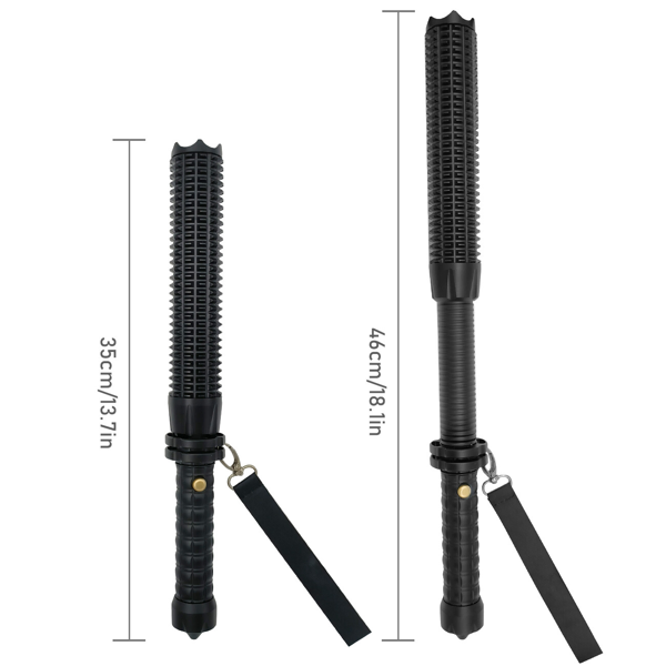 USB Rechargeable LED Flashlight Retractable Torch 3-Mode Zoomable Security Light Outdoor Flashlight Set-12