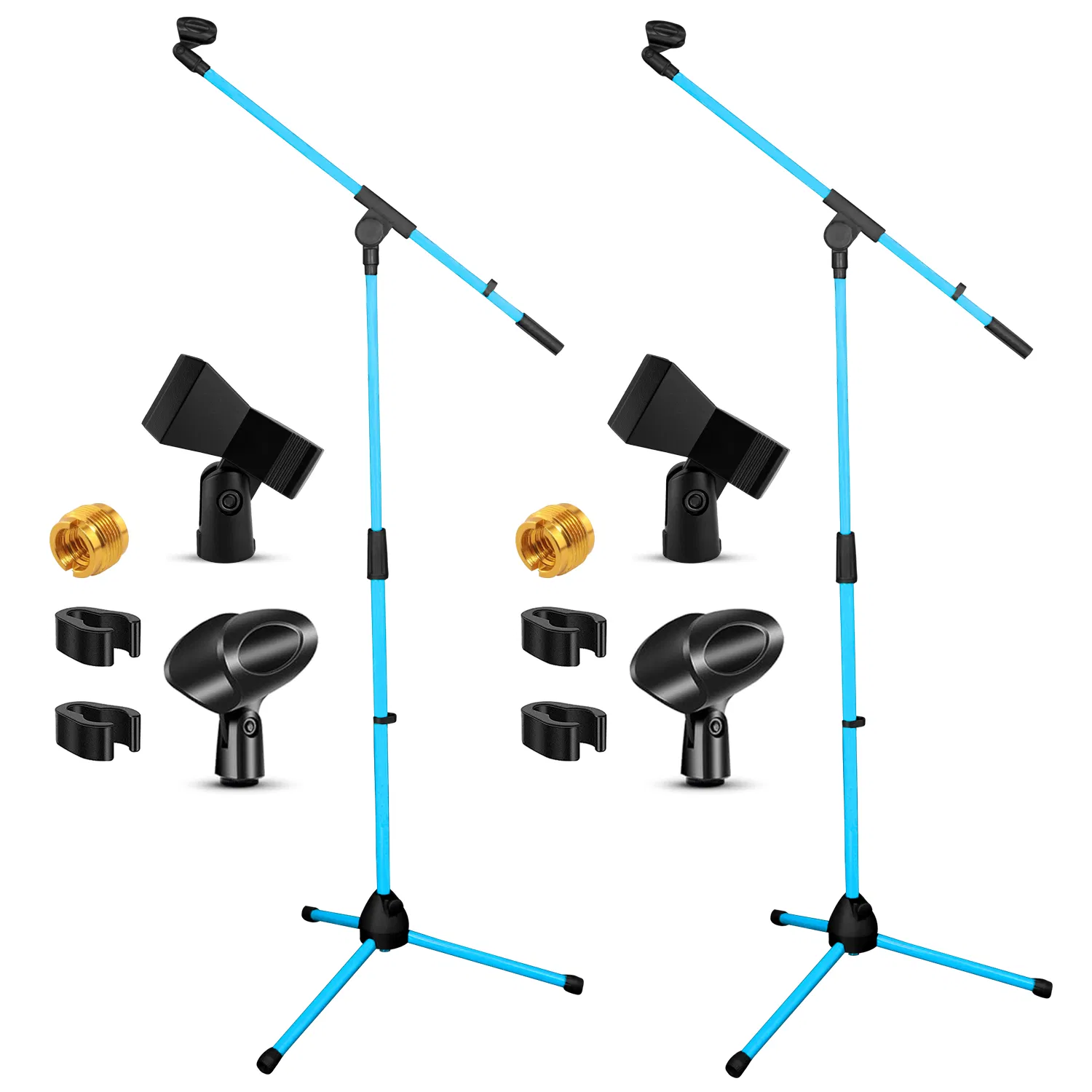 5 Core Tripod Mic Stand Floor 2Pcs Adjustable 18 to 72 Inches Sturdy Boom Arm Holder Microphone Stands Pedestal Para Microfono for Singing