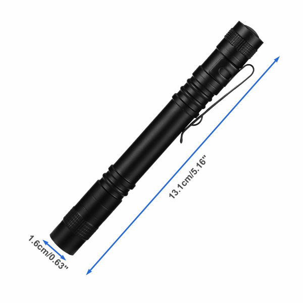 2 PCS Portable Mini LED Flashlight Camping Hiking Handheld Flashlight Pen Work light-15