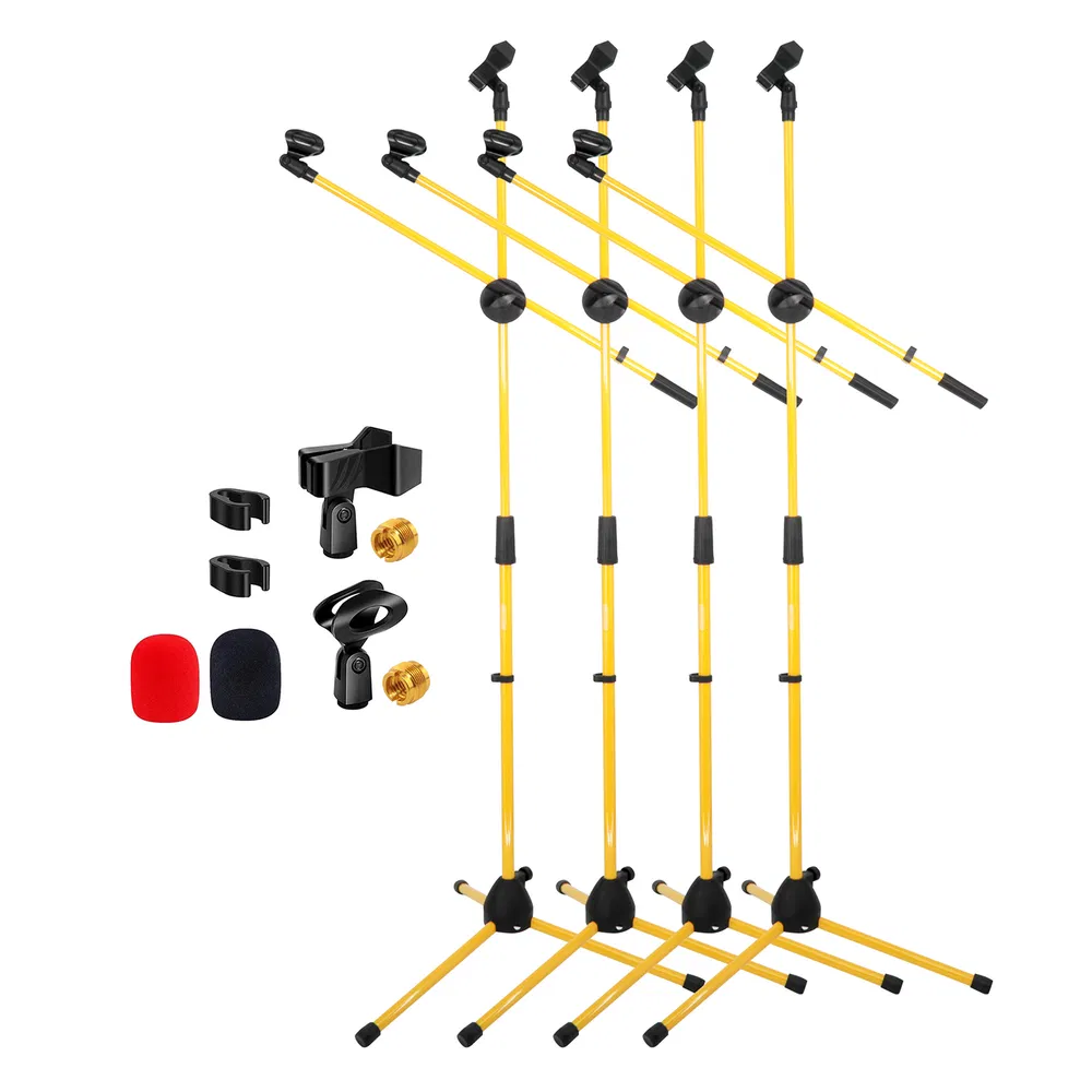 5Core Tripod 4Pcs Mic Stand Adjustable 76" Heavy Duty Floor Microphone Boom Arm image 21