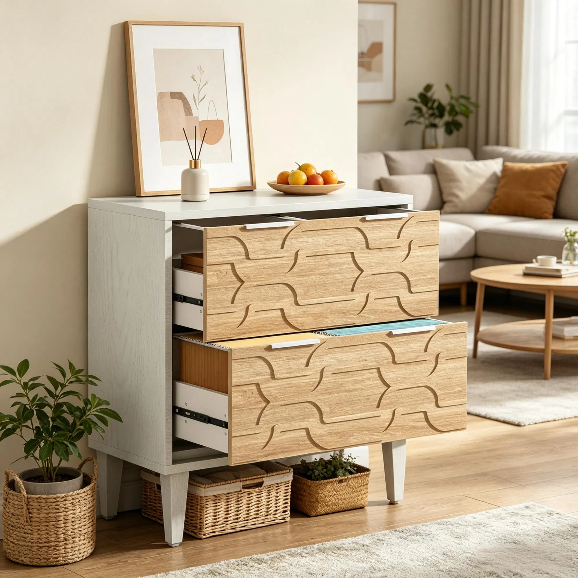 2-Drawer Filing Cabinet, picture 1 of 5