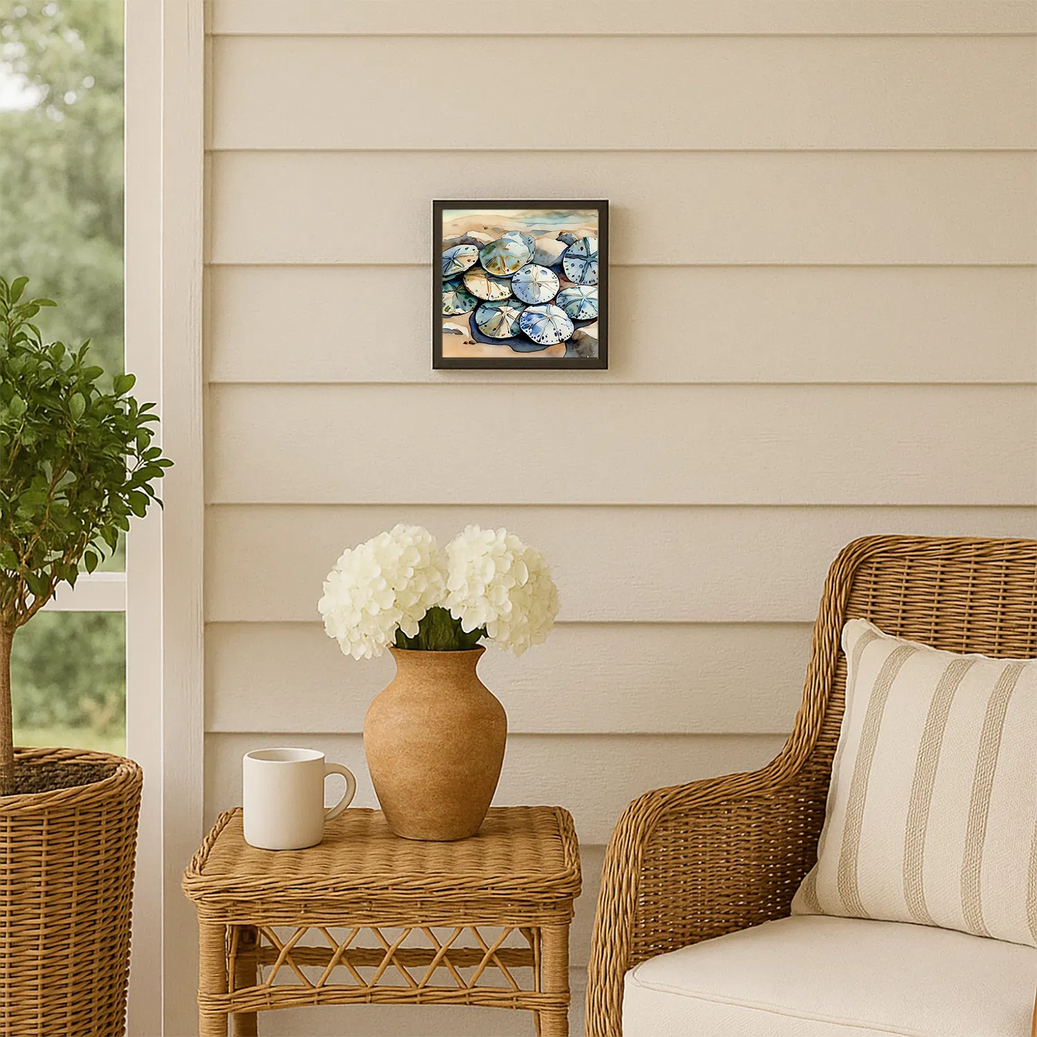 Framed Metal Print, Sand Dollars, picture 2 of 3