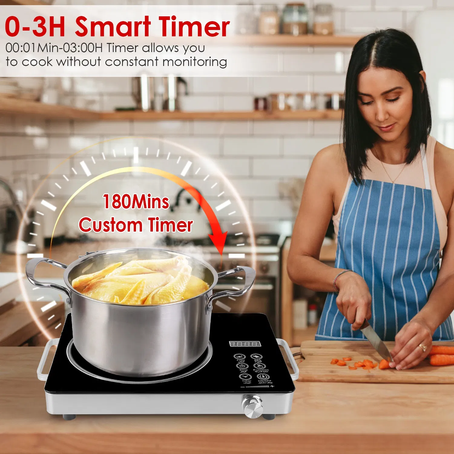 7000W Electric Double Ceramic Stove/ 3500W Electric Single Ceramic Stove Options 3 Colors Available image 6