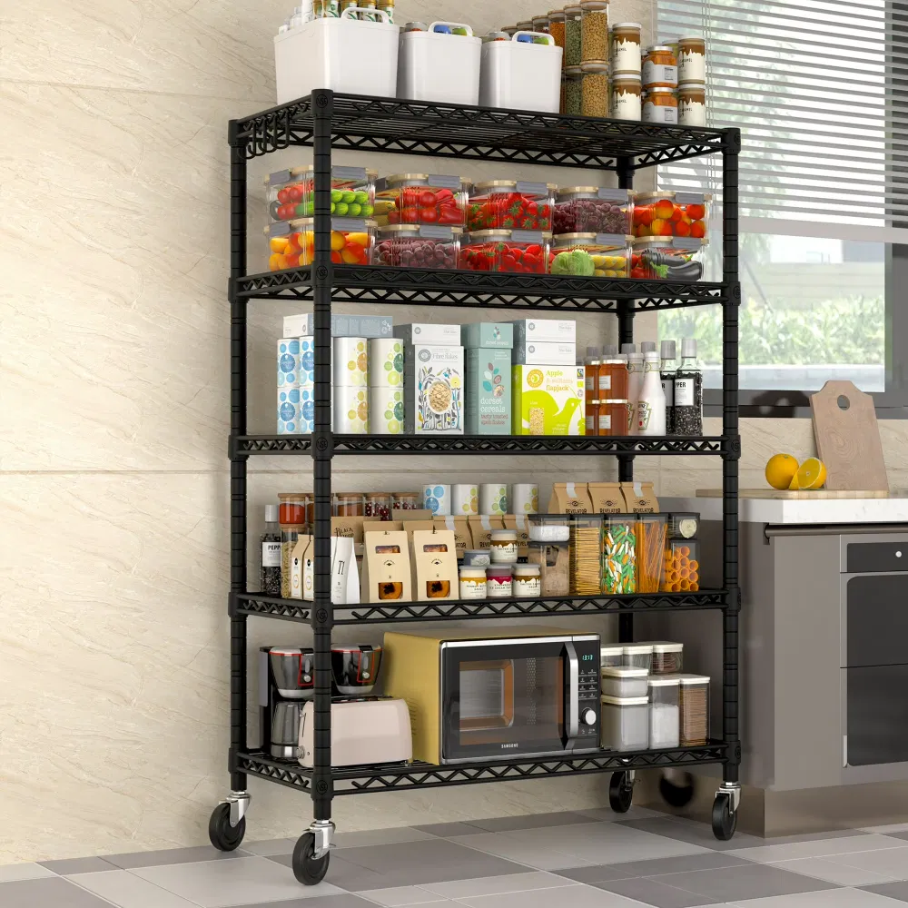 5-Tier Wire Shelving Unit, picture 3 of 5