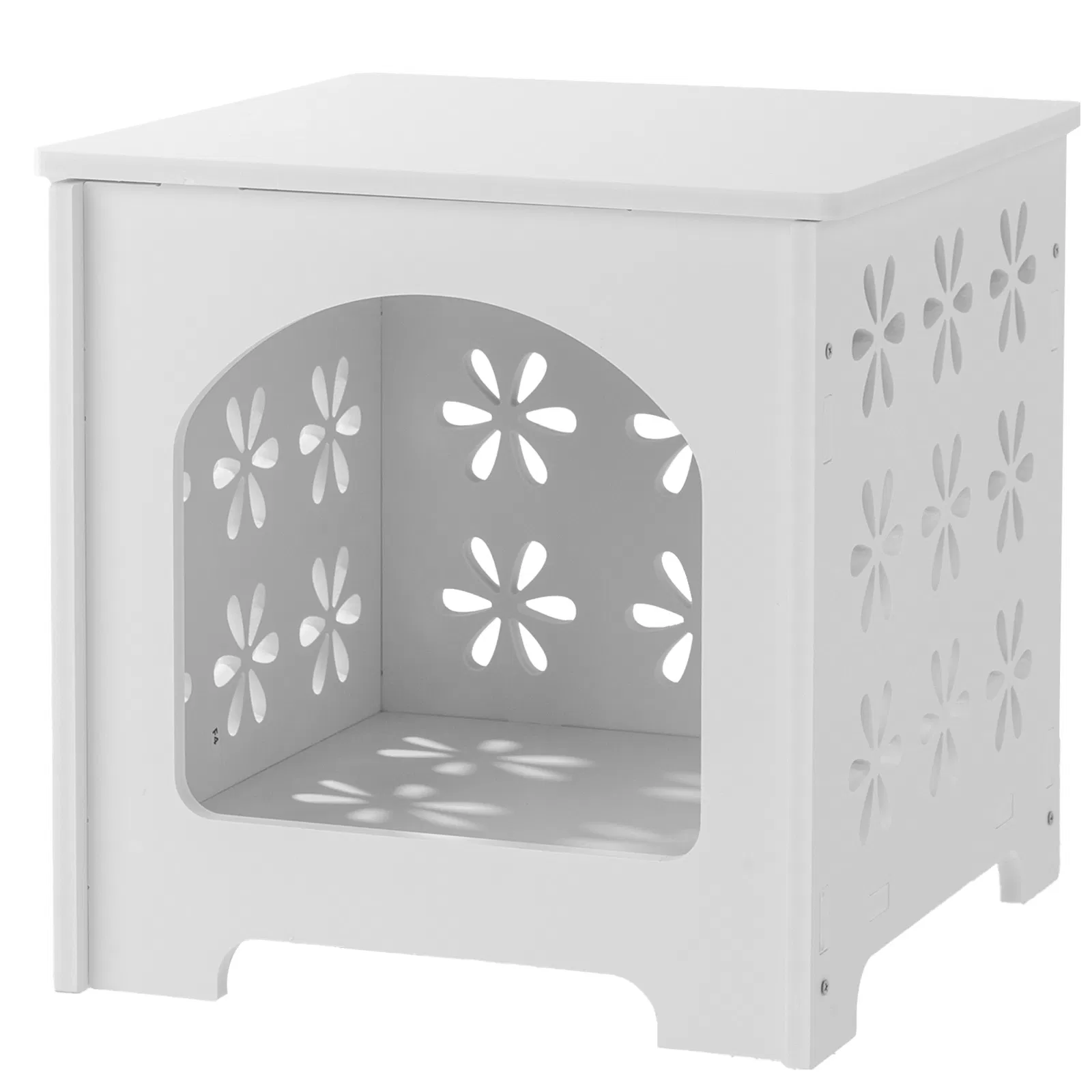 PVC Side Table with Storage